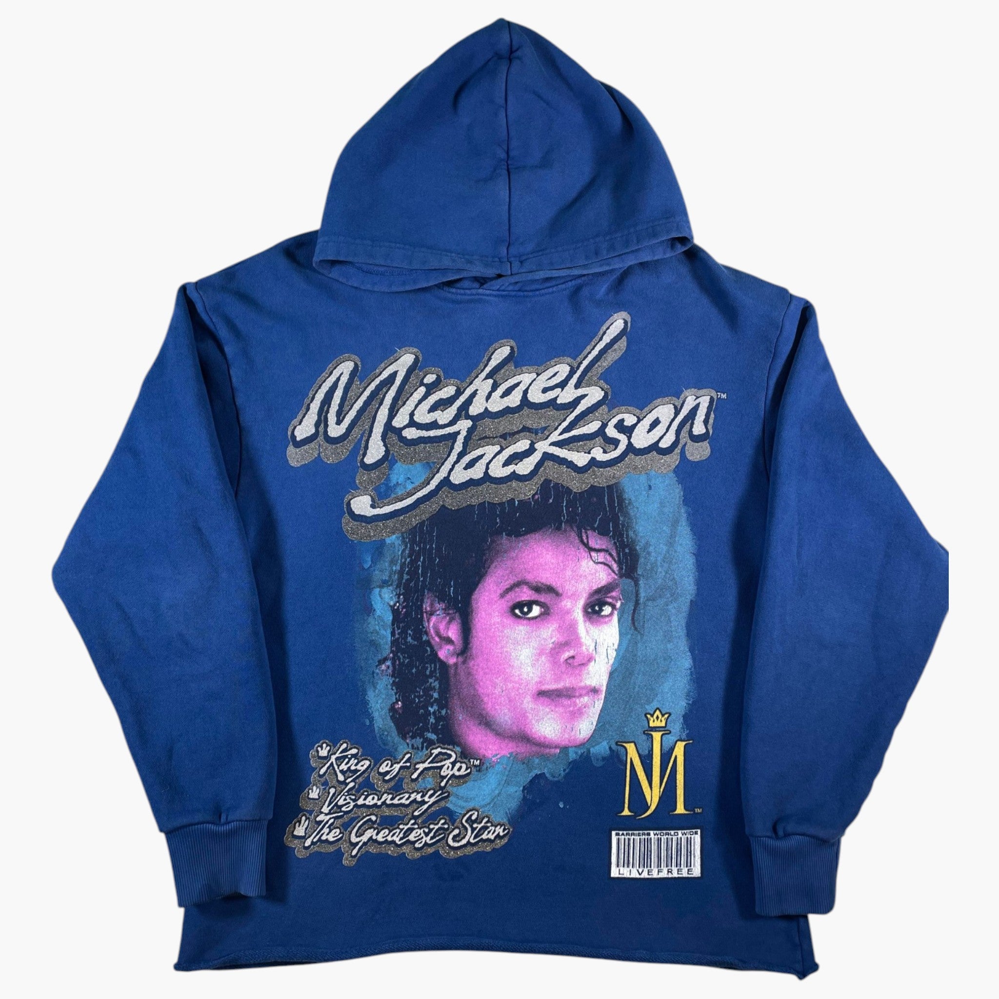 Barriers Michael Jackson Blue Hoodie