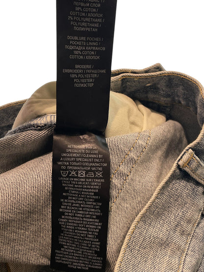 Balmain Light Wash Pocket Logo Jeans