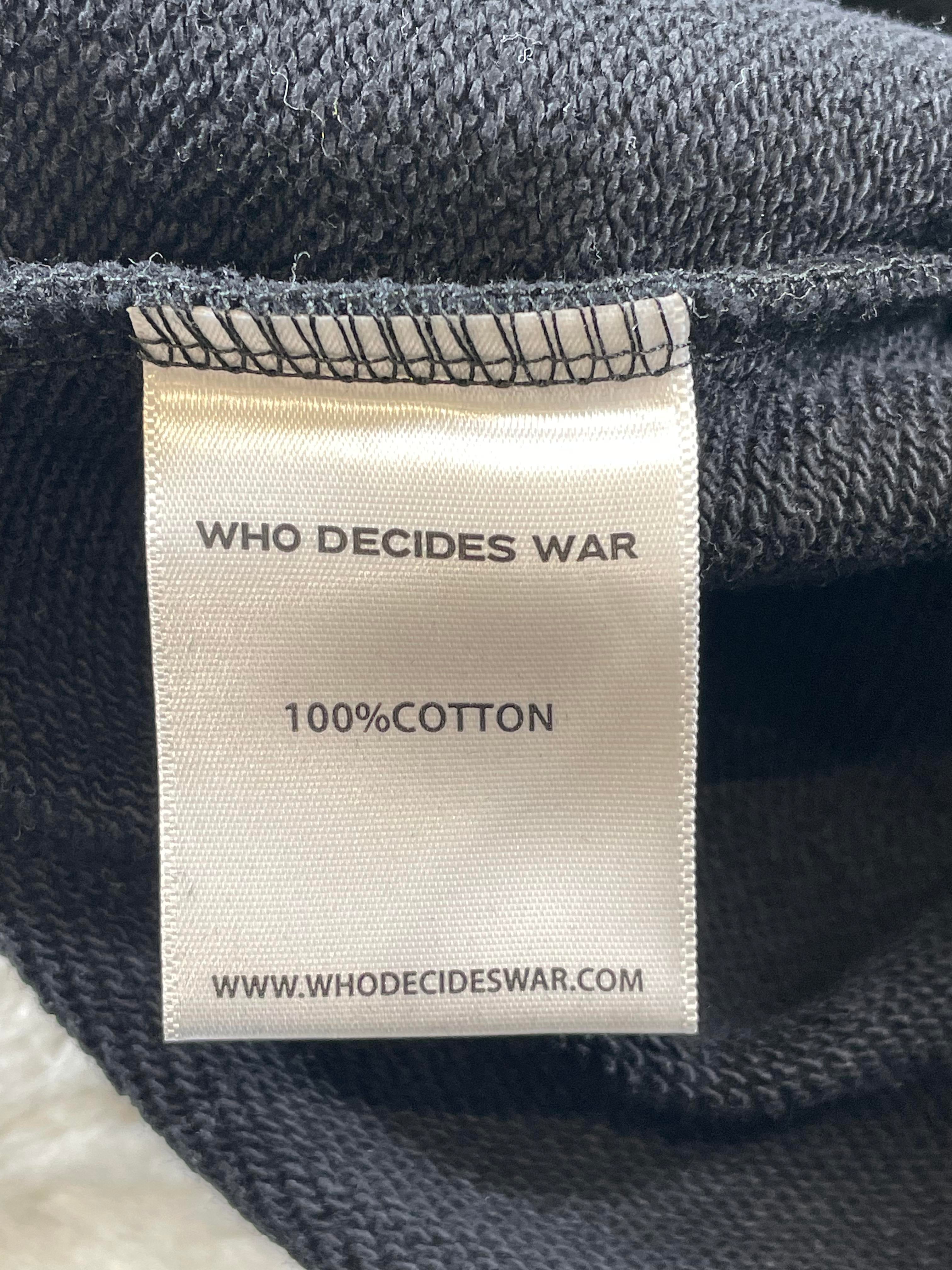 Who Decides War Stained Glass Heart Endearment Black Crewneck