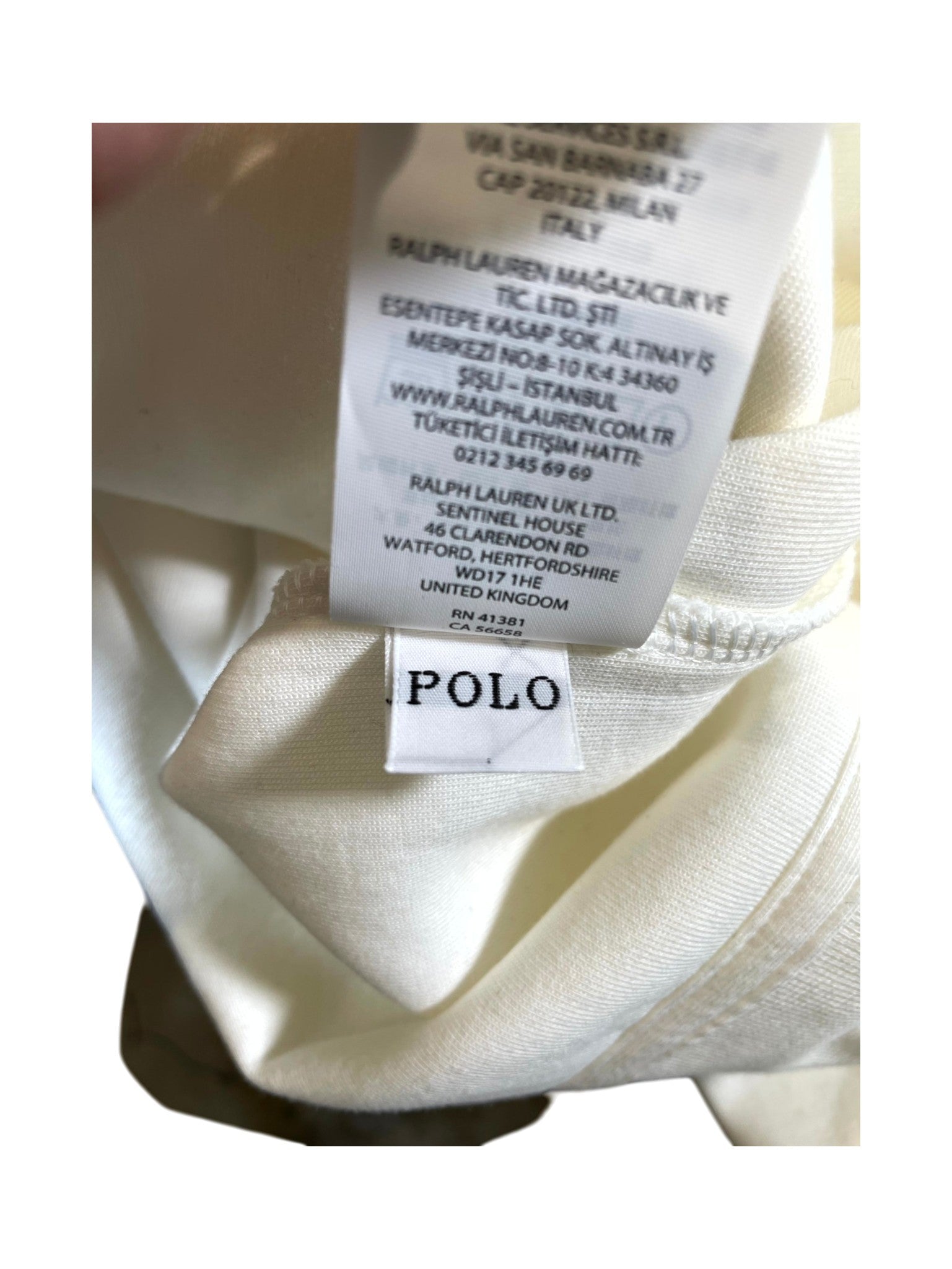 Polo Zip Up Cream & Black Hoodie