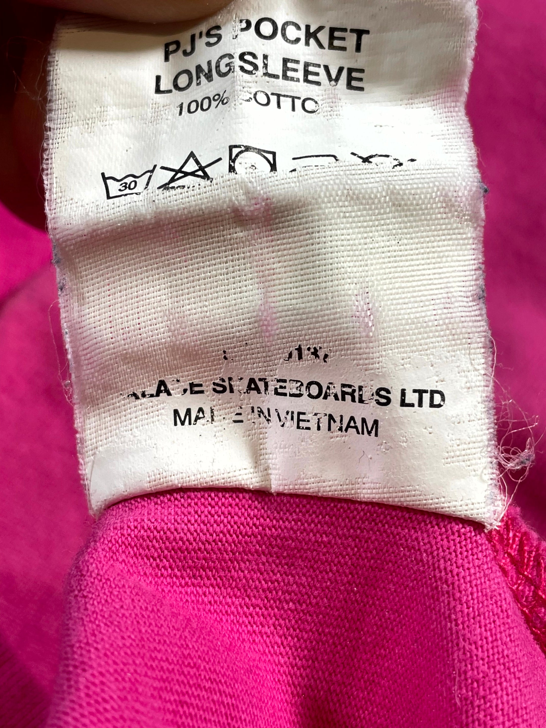 Palace Jeans PJs Long Sleeve Pink T-Shirt