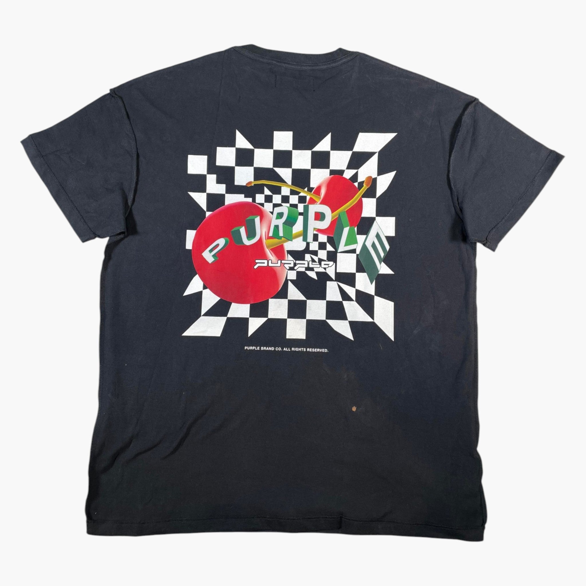 Purple Brand Logo Cherry Red Tee