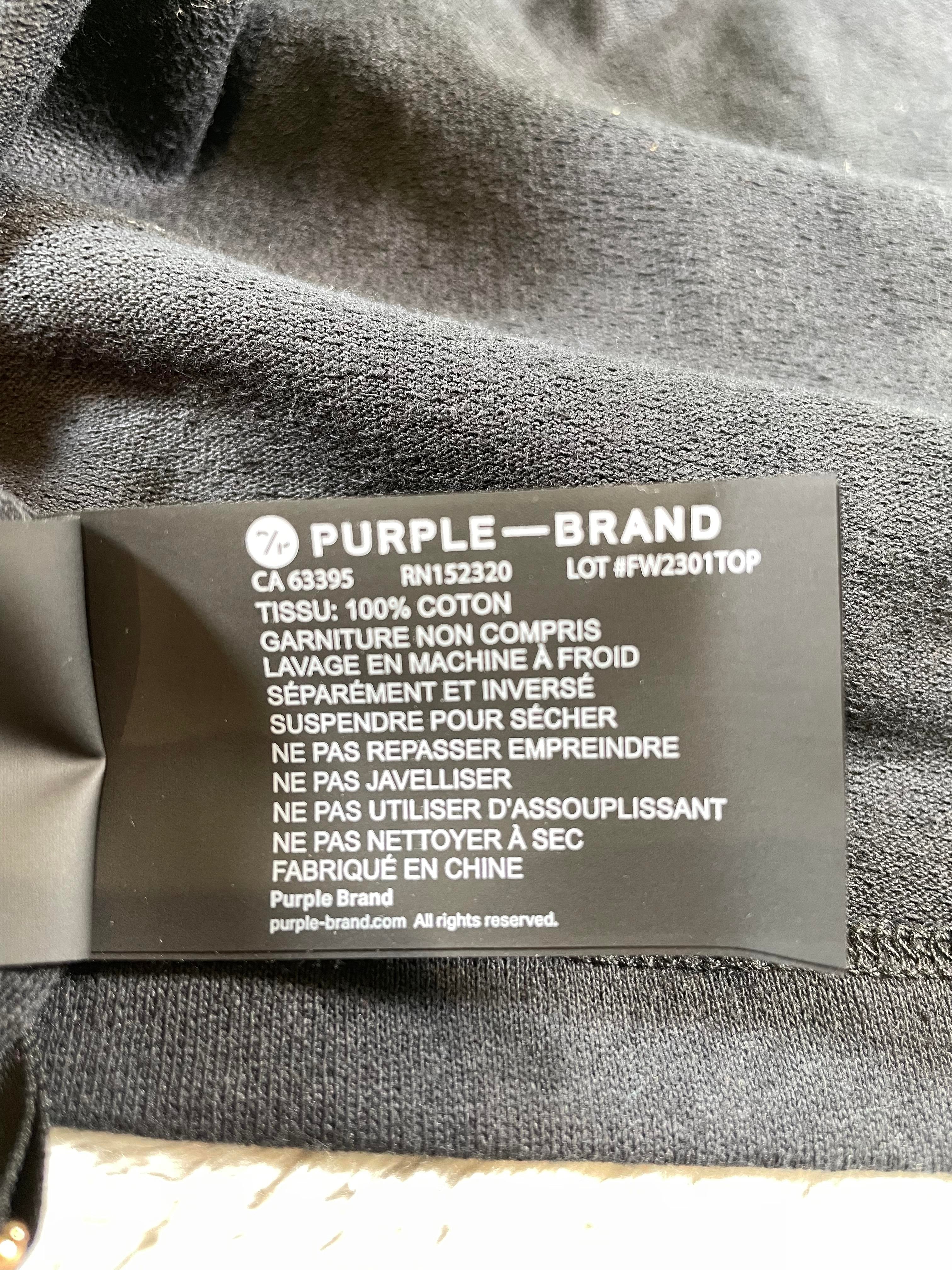 Purple Brand Logo Cherry Red Tee