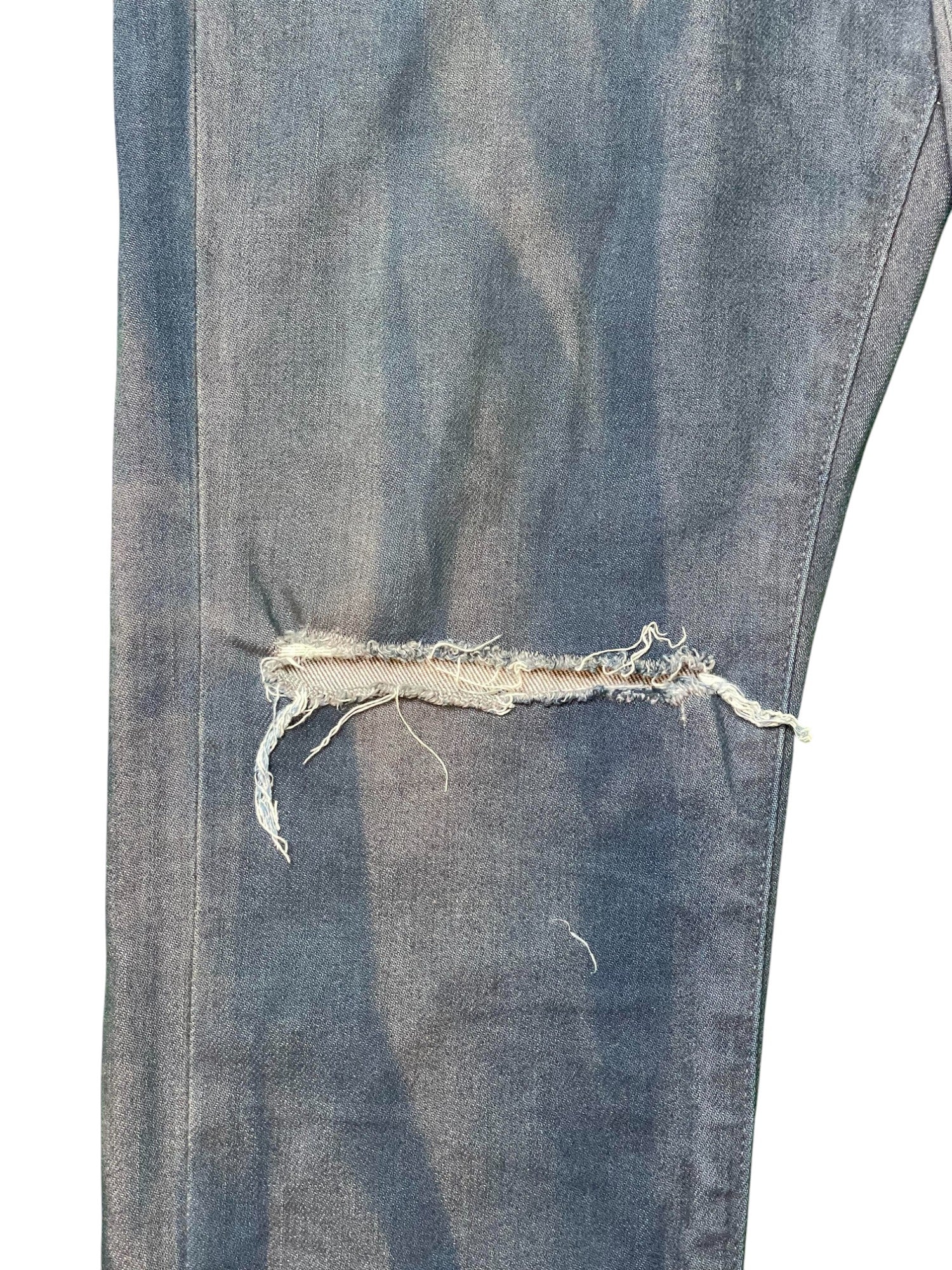 Purple Brand Tattered Dirty Wash Blue Jeans