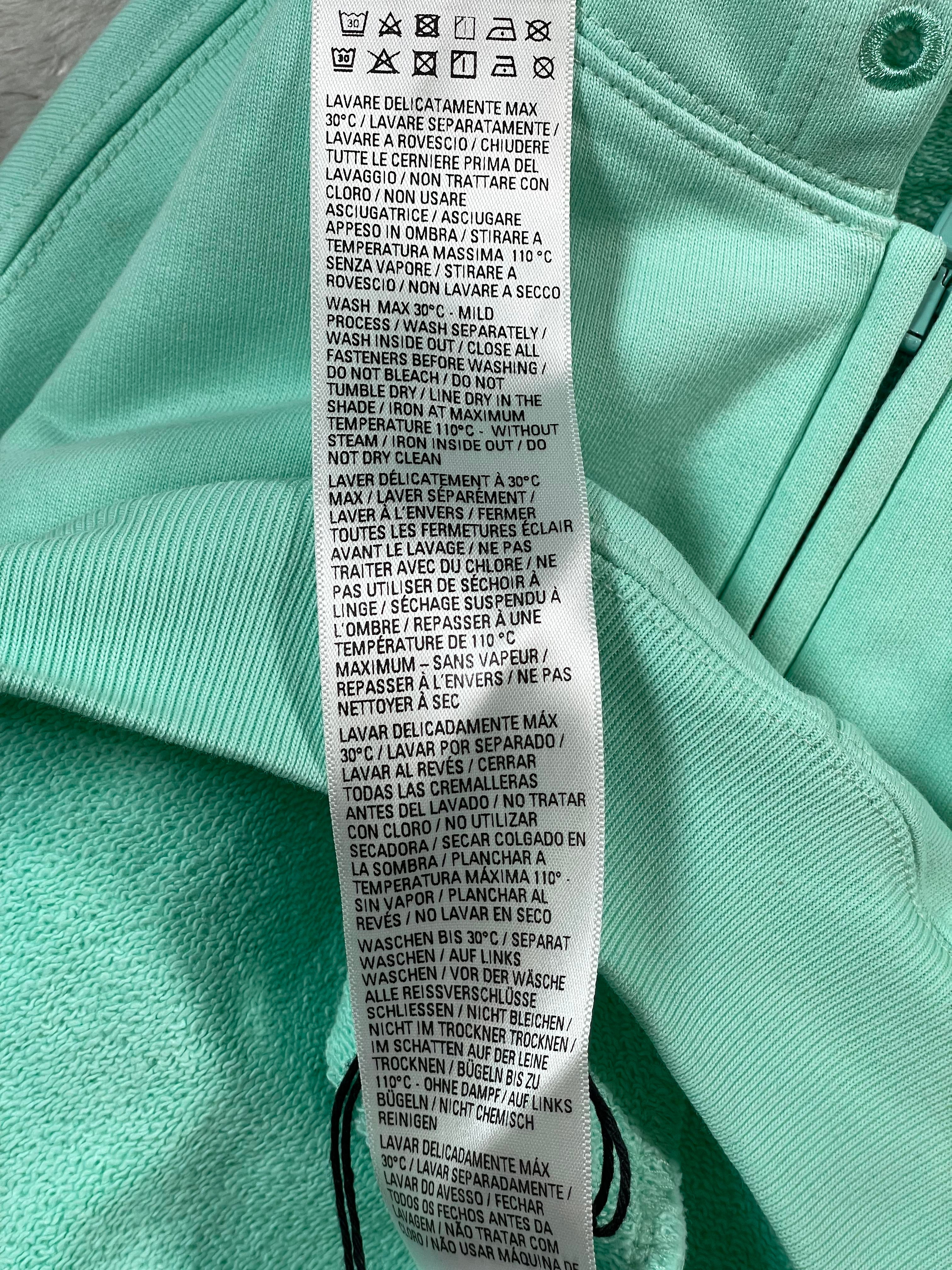 Balenciaga 'Campaign Logo' Mint Zip Up Hoodie