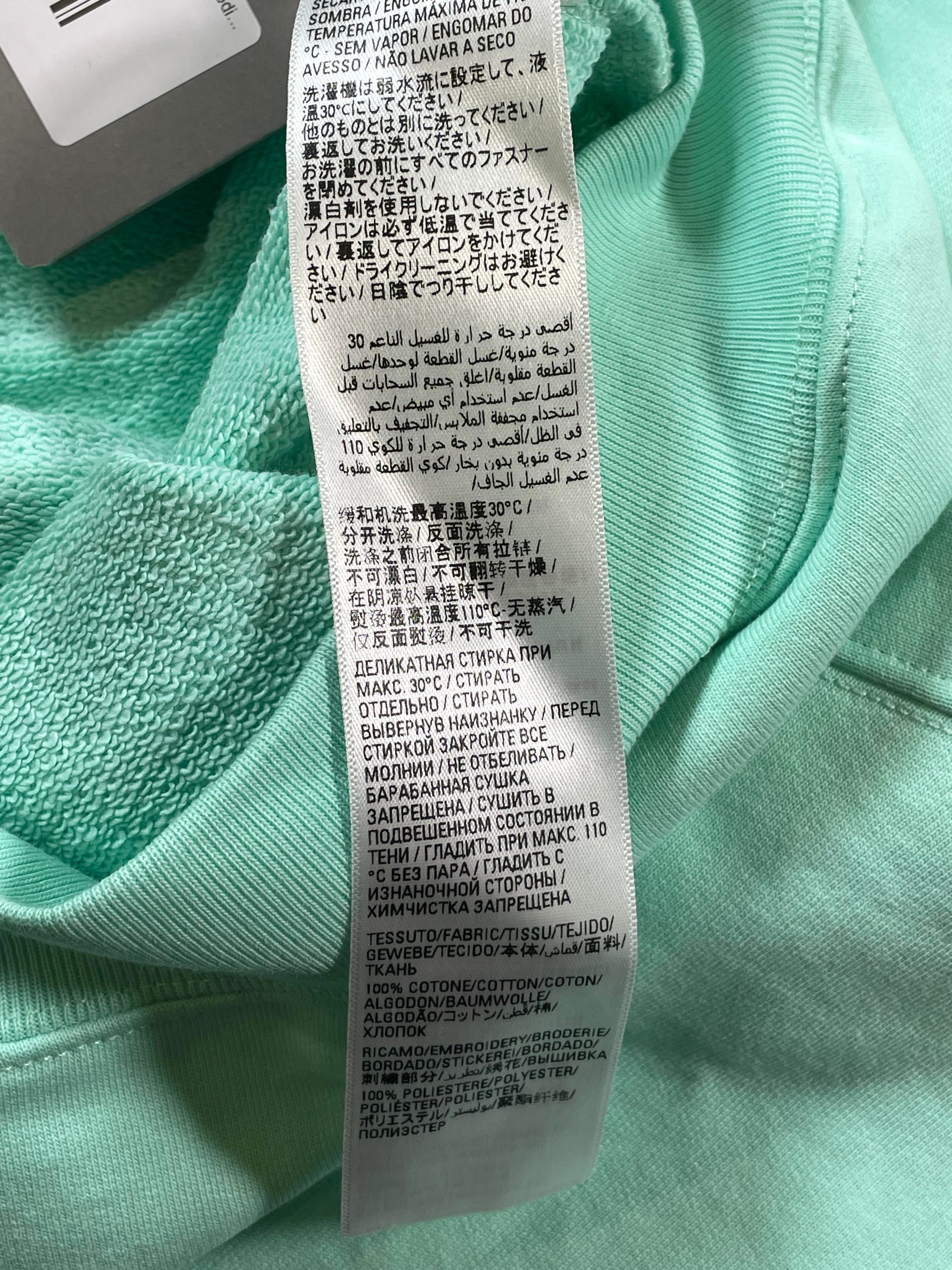 Balenciaga 'Campaign Logo' Mint Zip Up Hoodie