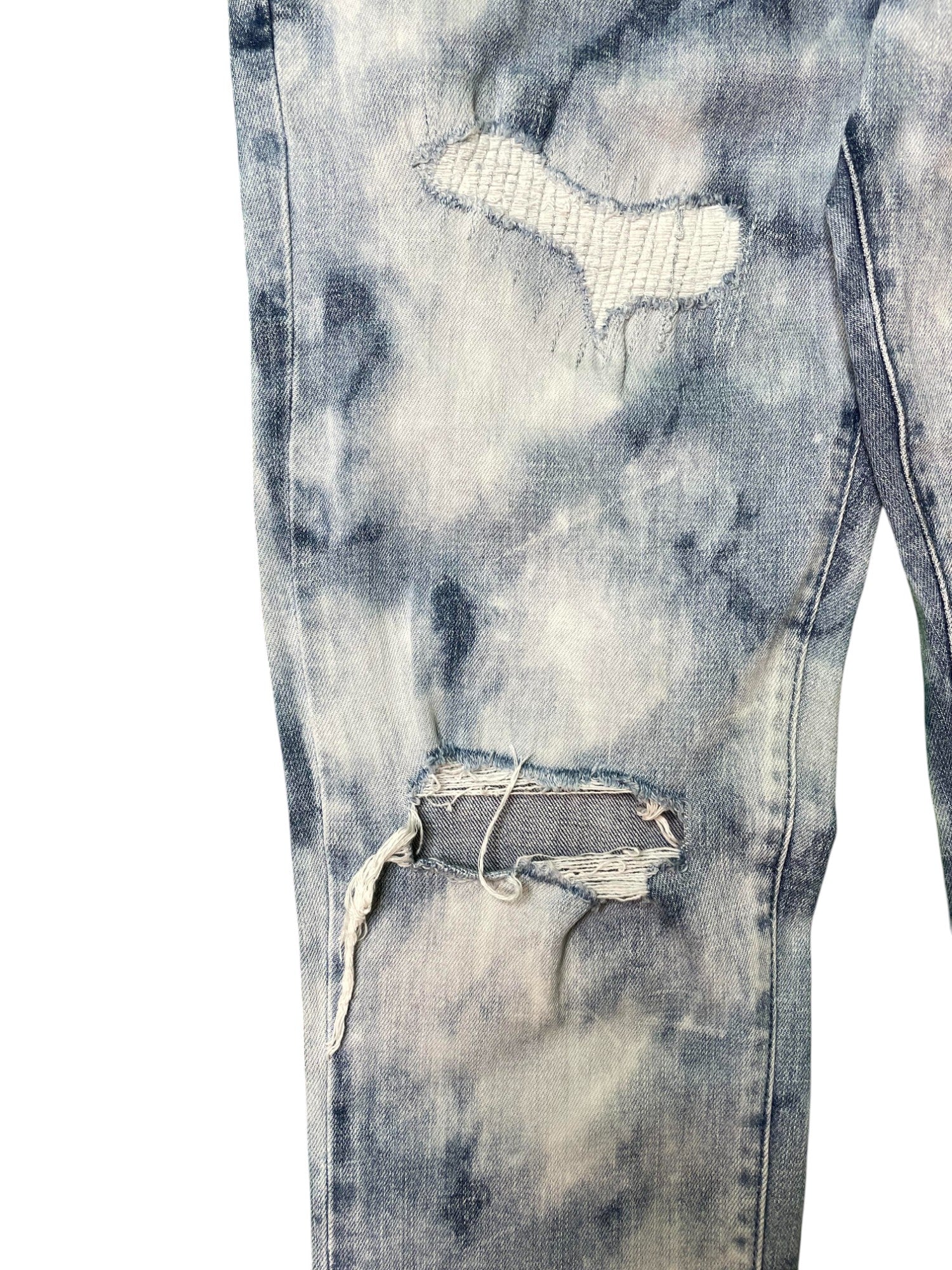 Purple Brand Distressed Light Wash Jeans