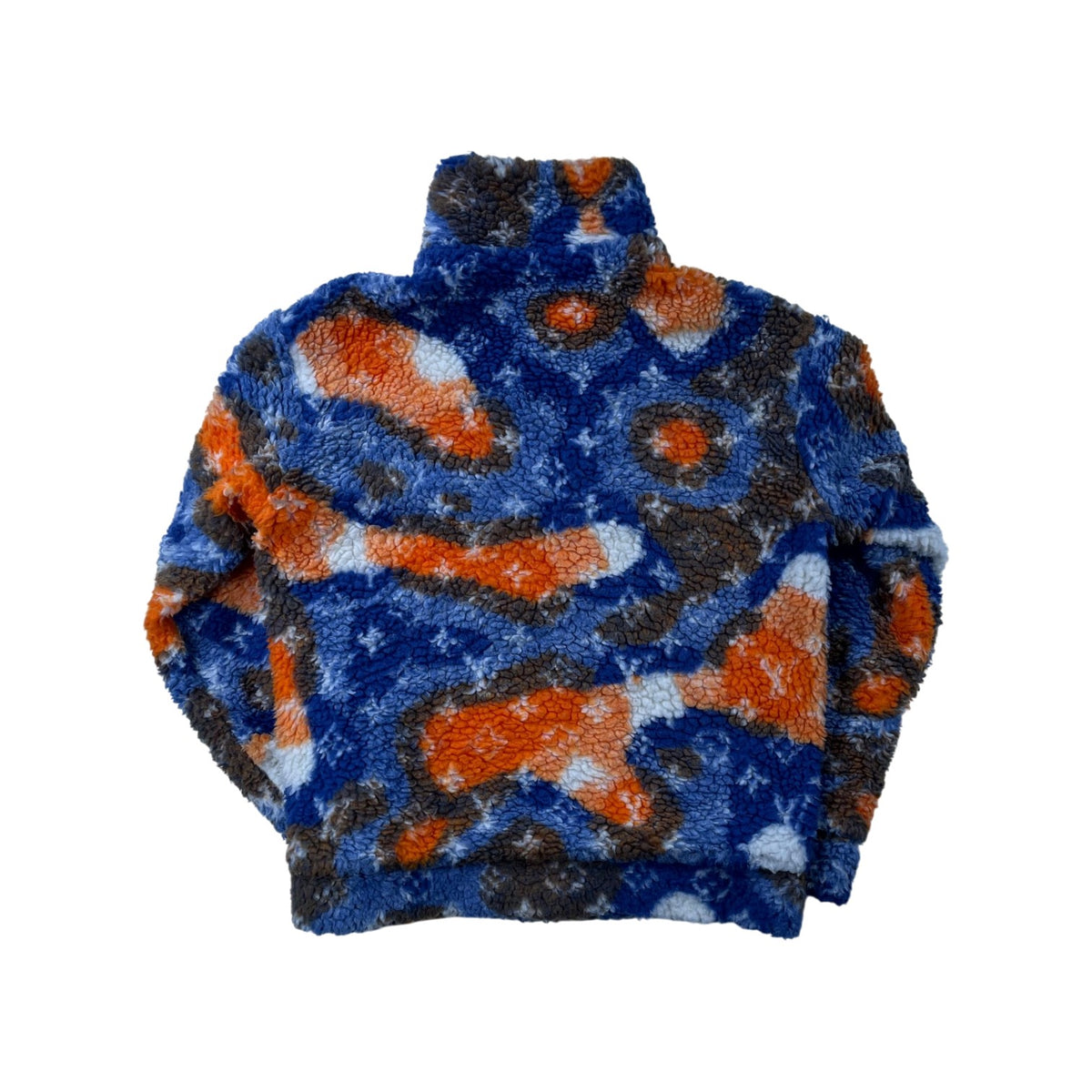 Louis Vuitton Monogram Sherpa Fleece Blue & Orange Jacket