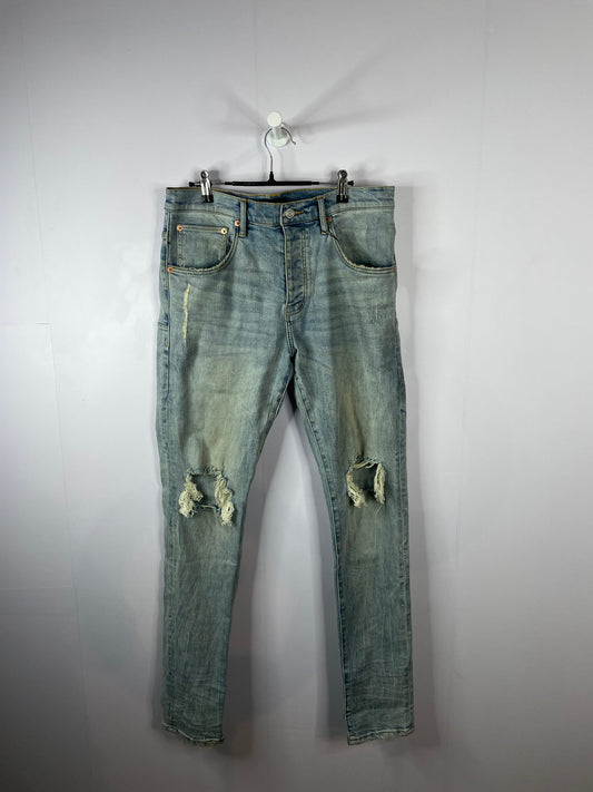 Purple Brand Jeans Light Wash Used 33
