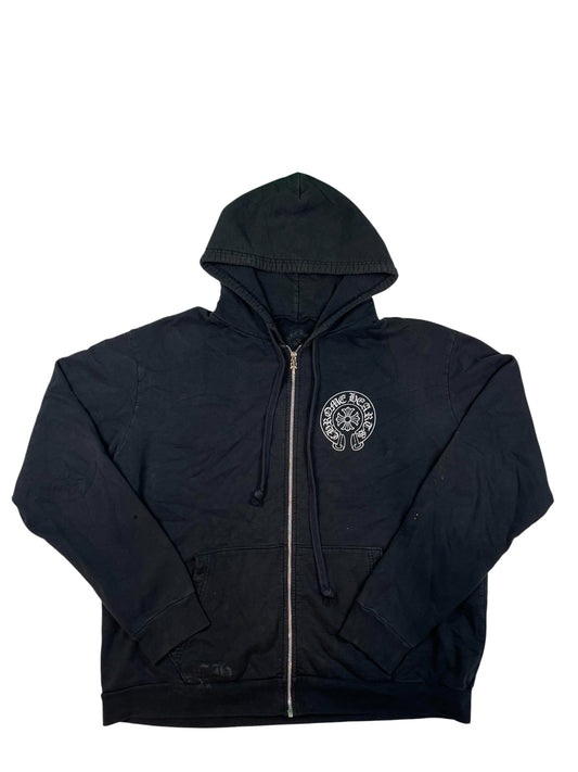 Chrome Hearts Black Horseshoe Los Angeles Zip Up Hoodie
