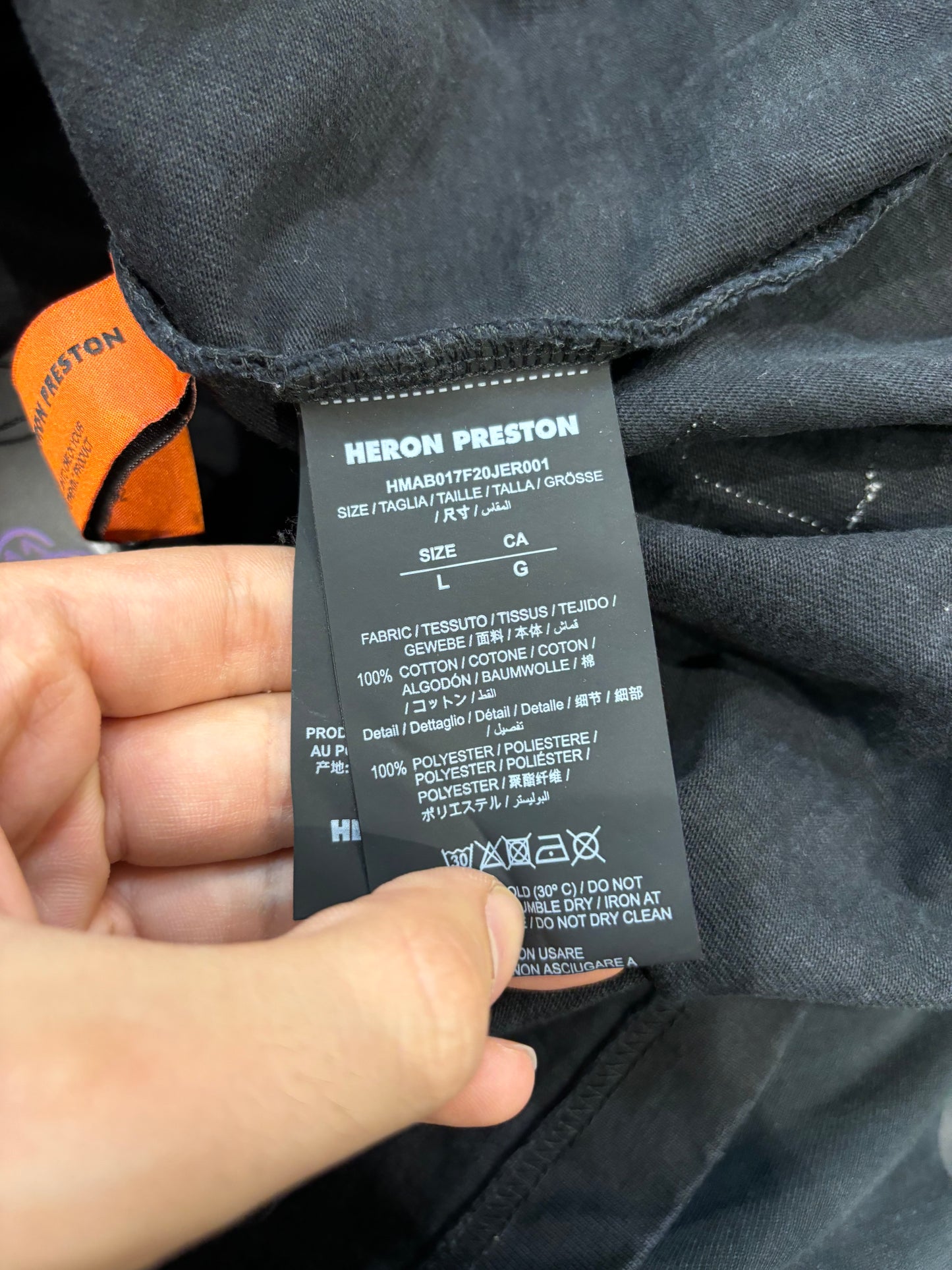 Heron Preston Neck Logo LS Used Large