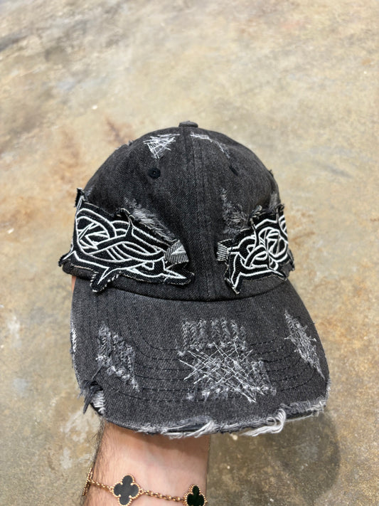 WDW Crown of Thorns Cap Black Grey Used OS