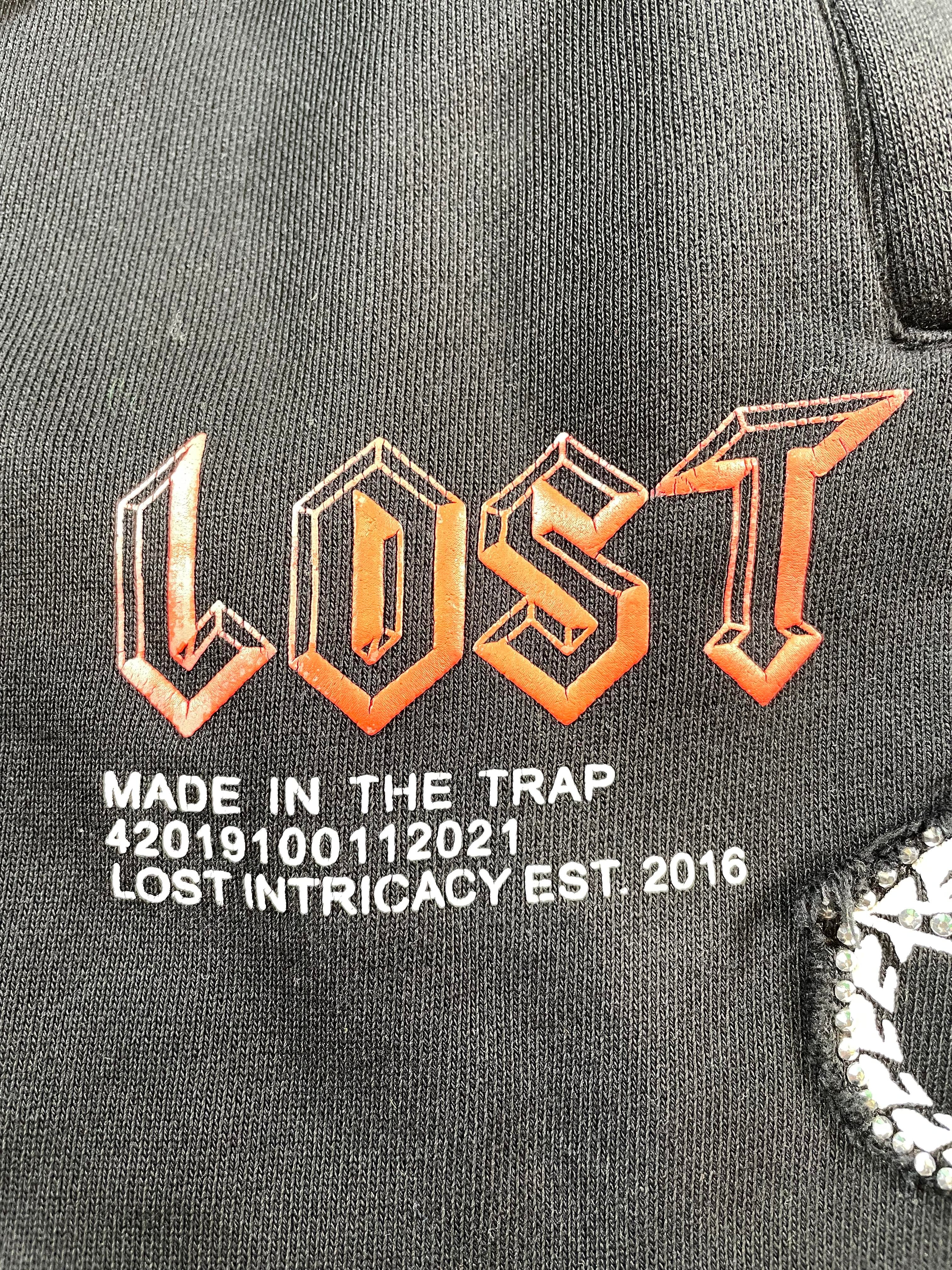 Lost Intricacy MITT Black & Red Sweatpants