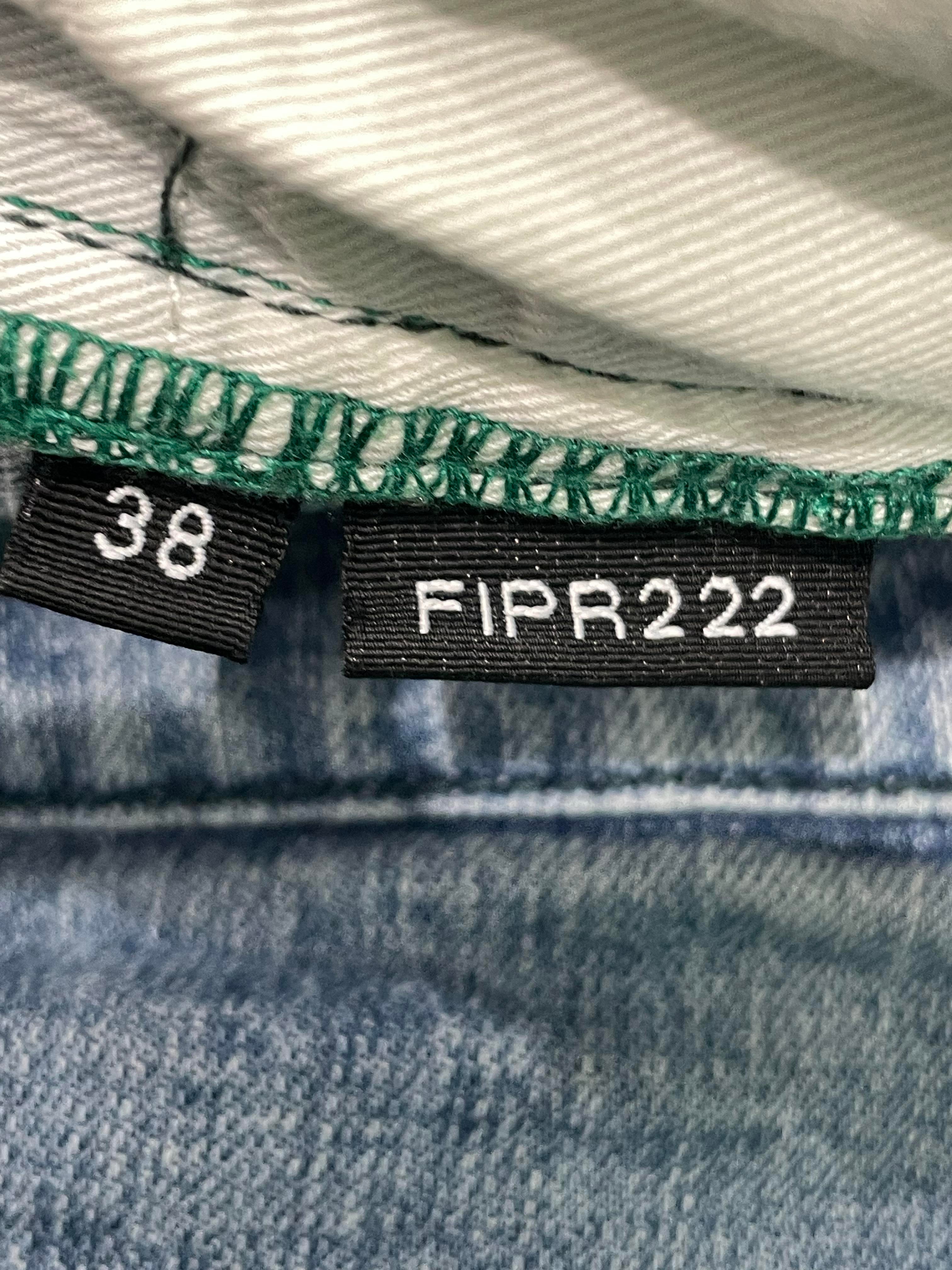 Purple Brand Paint Splatter Light Wash Blue Jeans