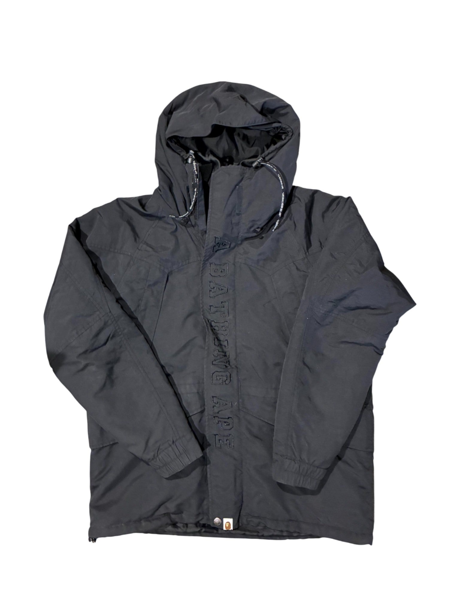 Bape Tonal Parka Coat Black Jacket