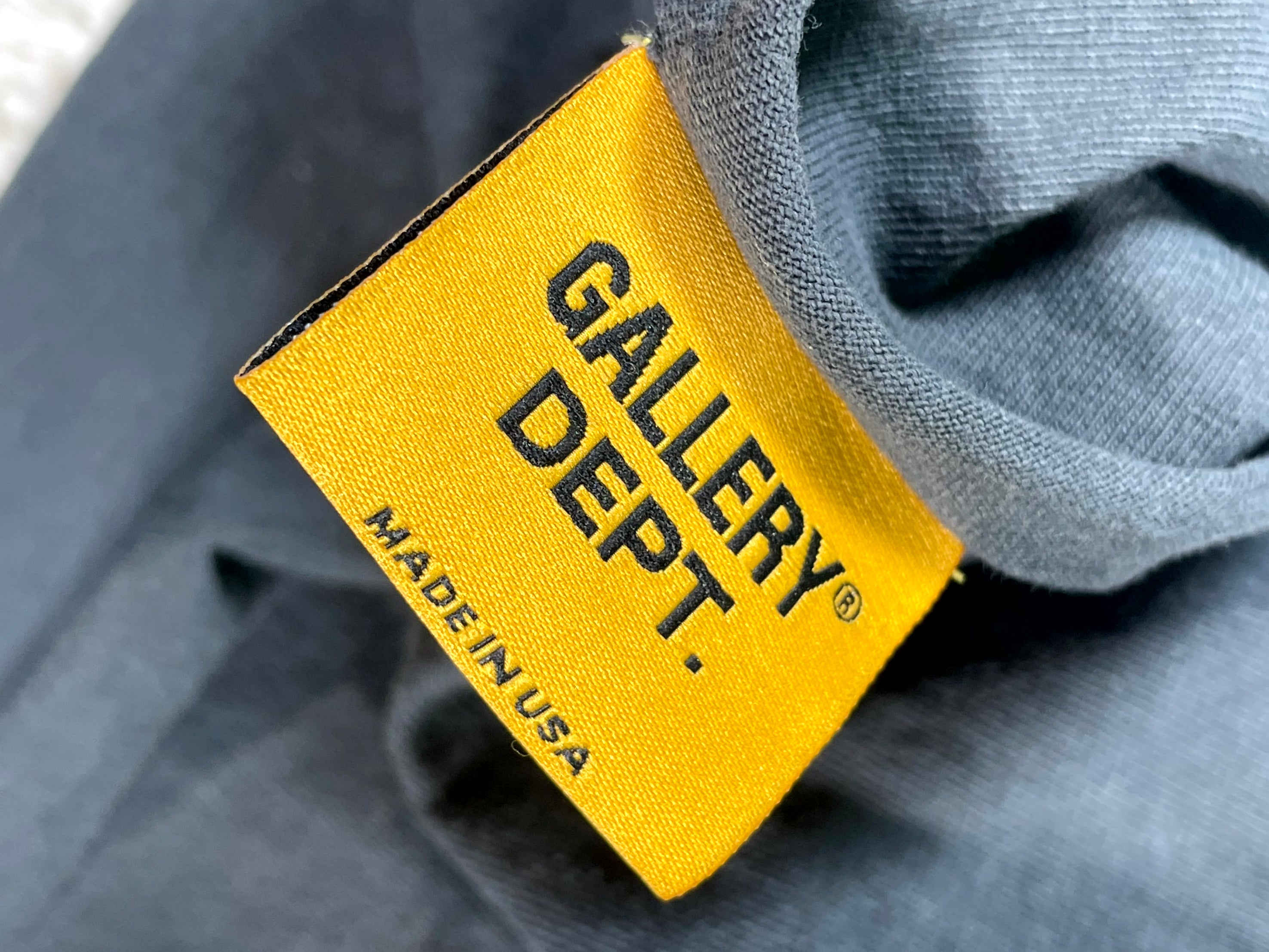 Gallery Dept Head Line Records Distressed Black Tee