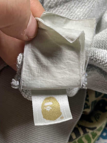 Bape Monogram Split Green & Blue Zip Hoodie
