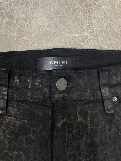 Amiri Cheetah Print Thrasher 32 Used