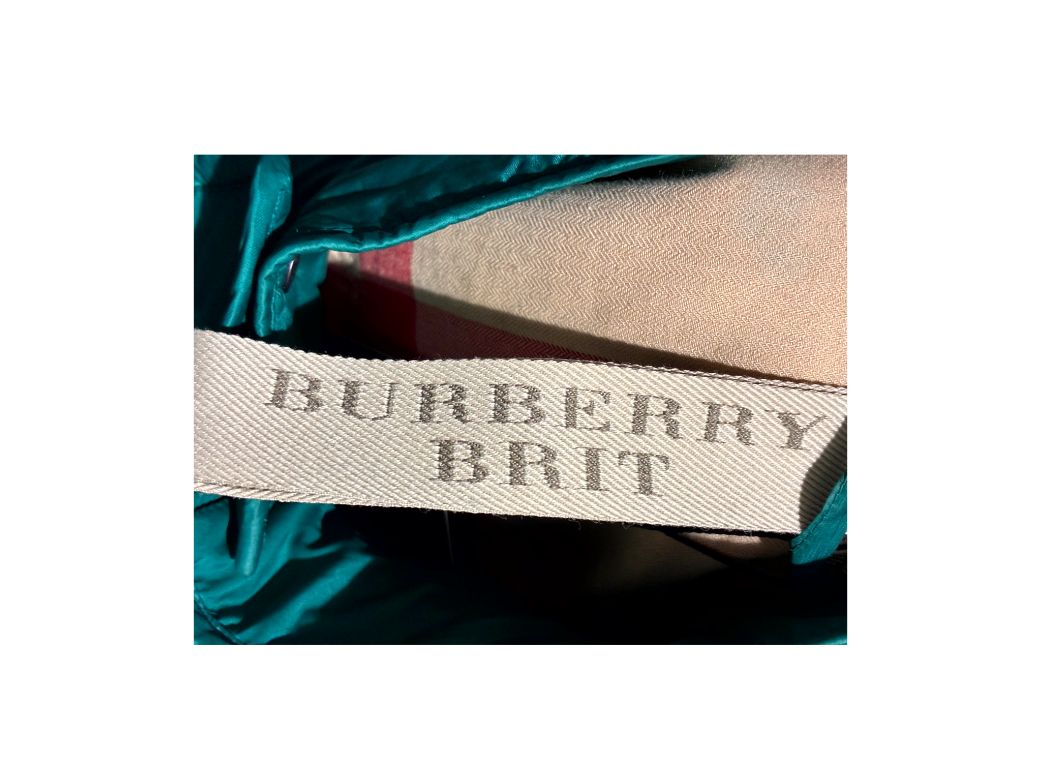 Burberry Teal & Black Vest