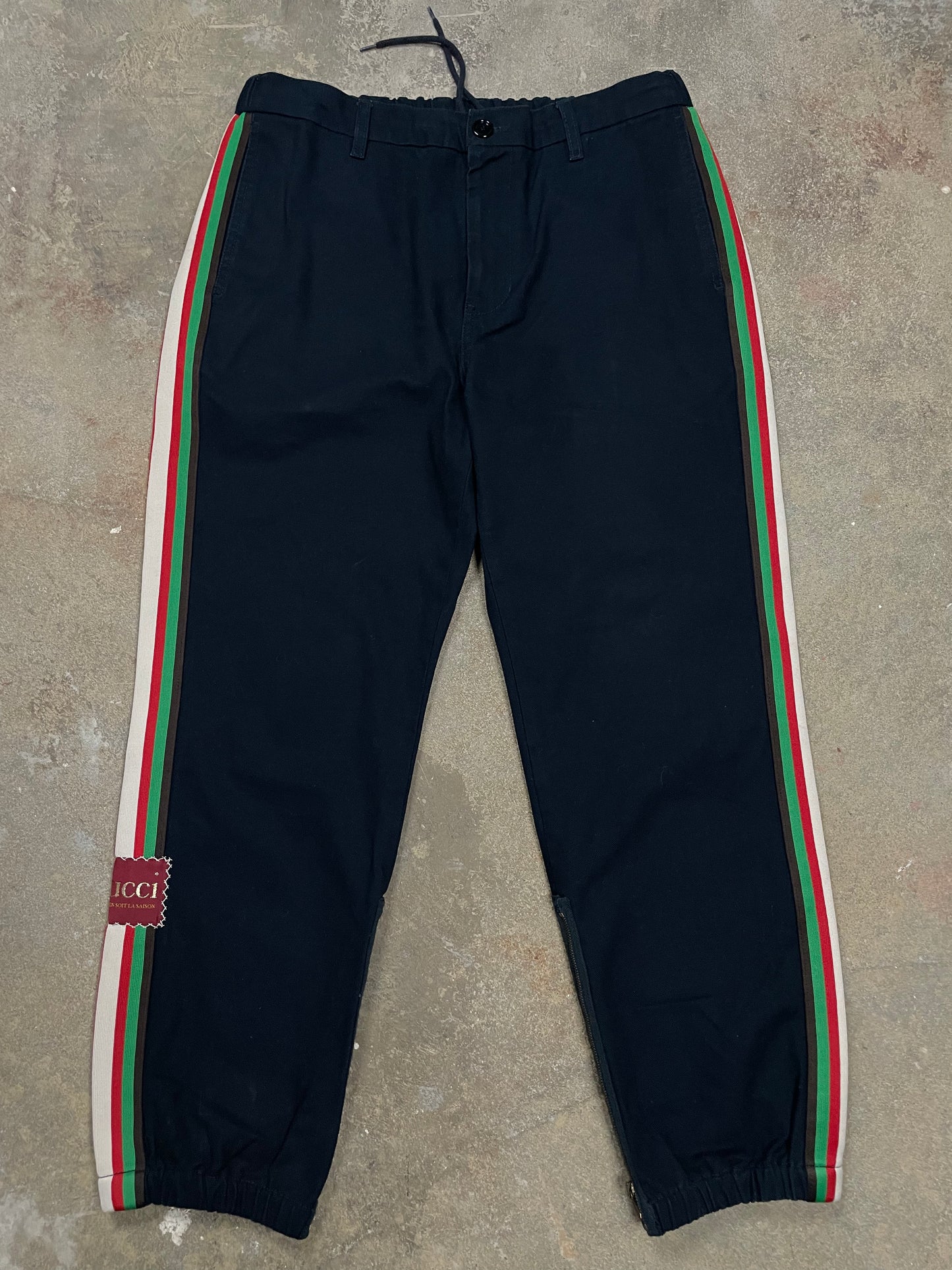 Gucci Pants Navy Stripe Used 48 (Medium)