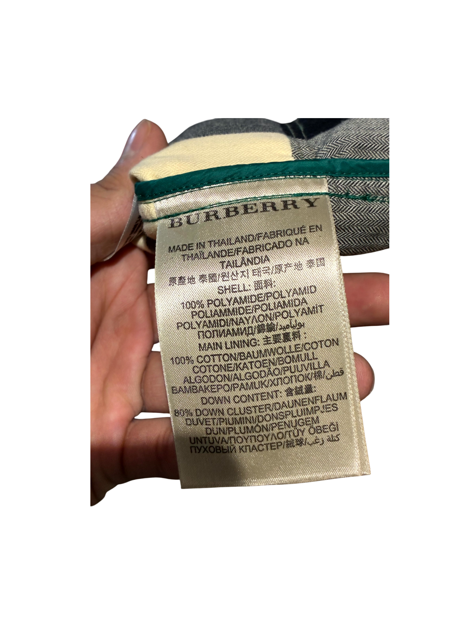 Burberry Teal & Black Vest