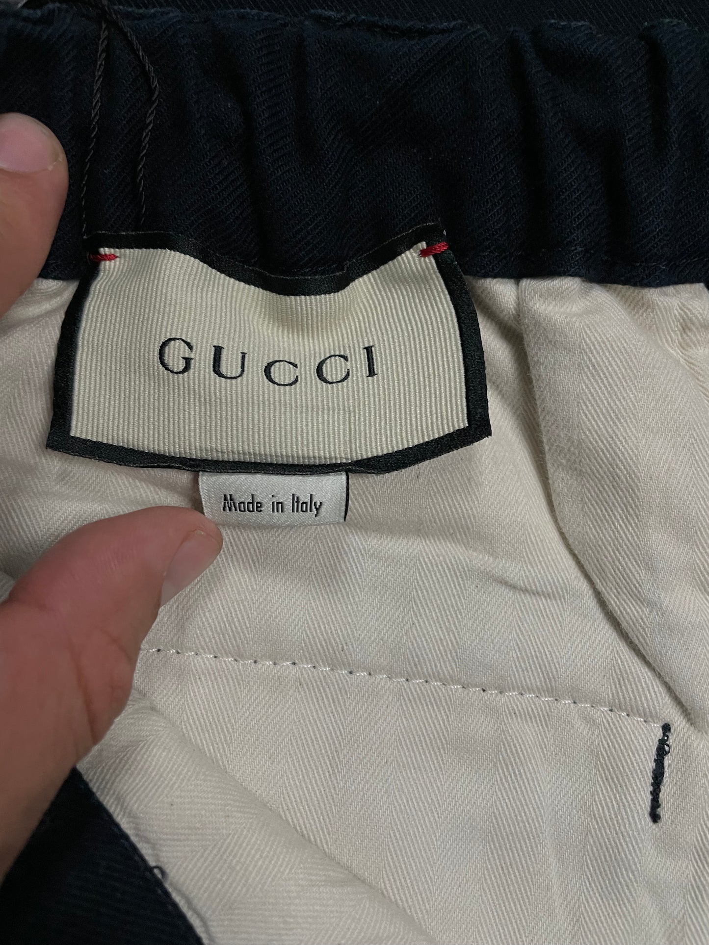 Gucci Pants Navy Stripe Used 48 (Medium)