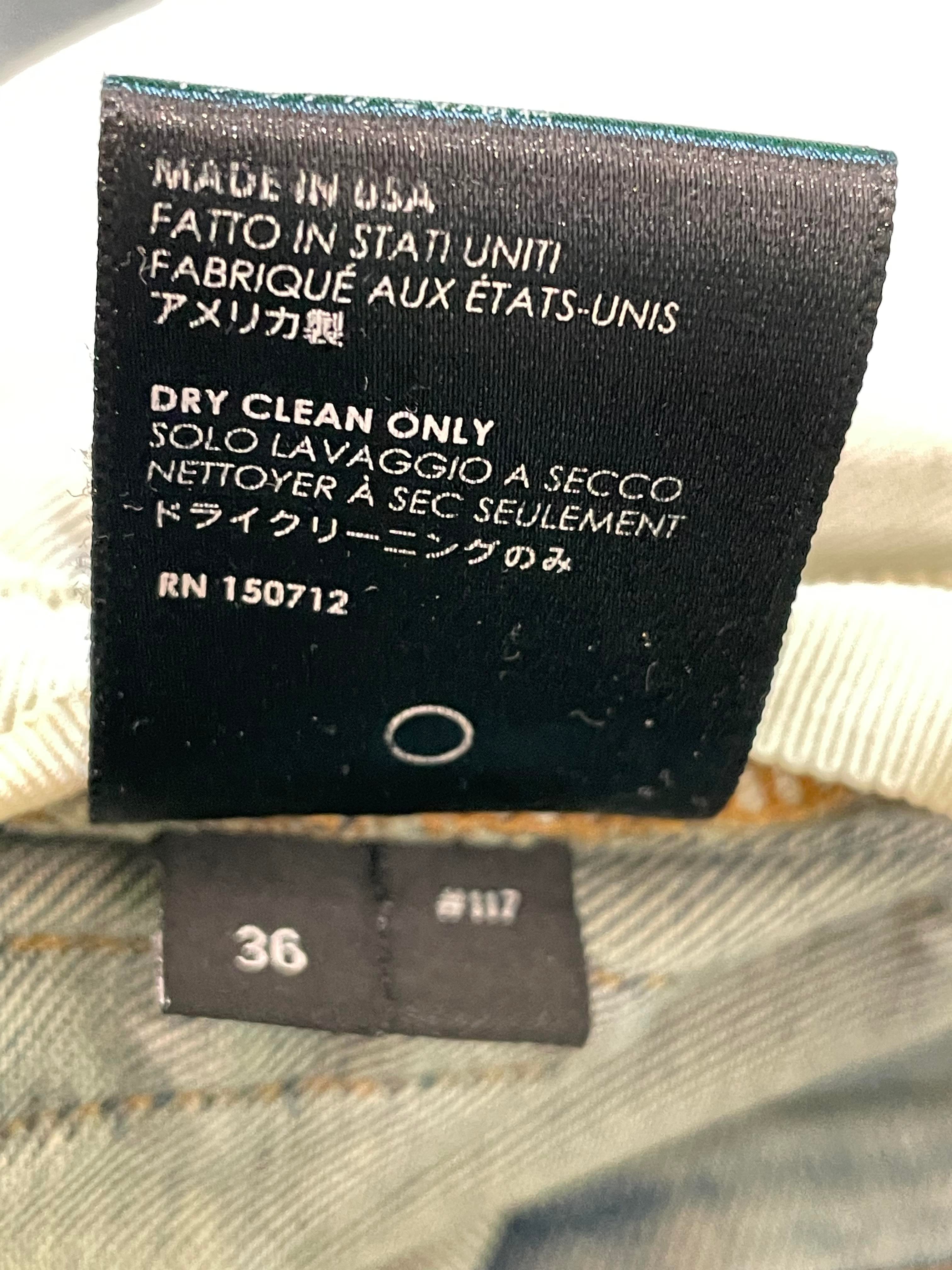 Amiri MX1 Black Patch Dark Wash Blue Jeans