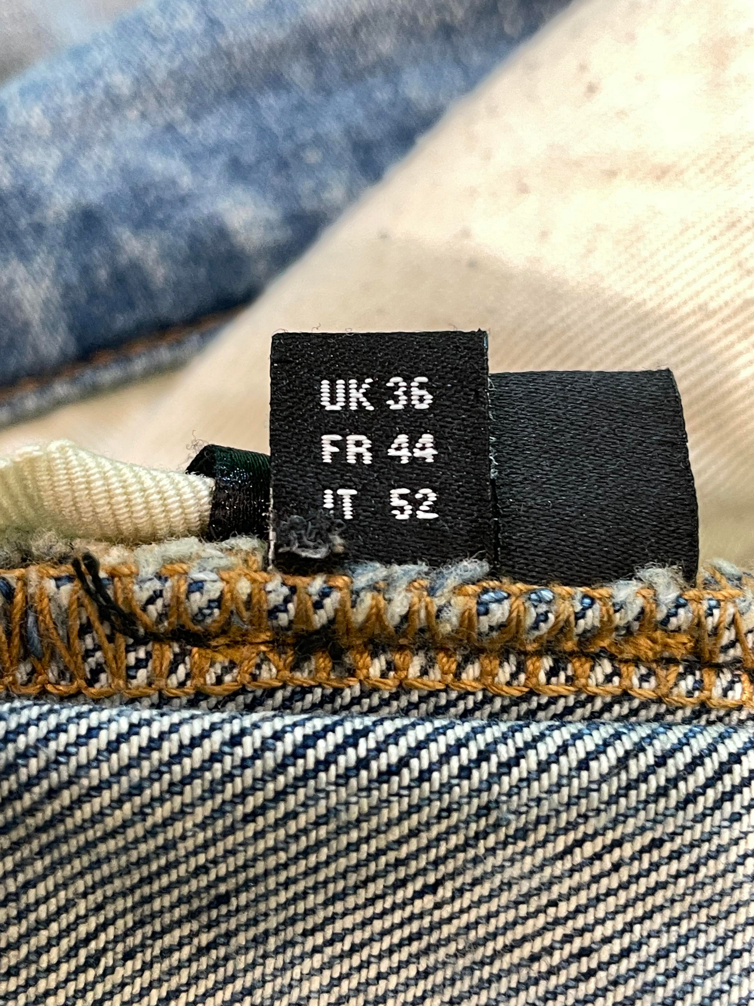 Amiri MX1 Black Patch Dark Wash Blue Jeans