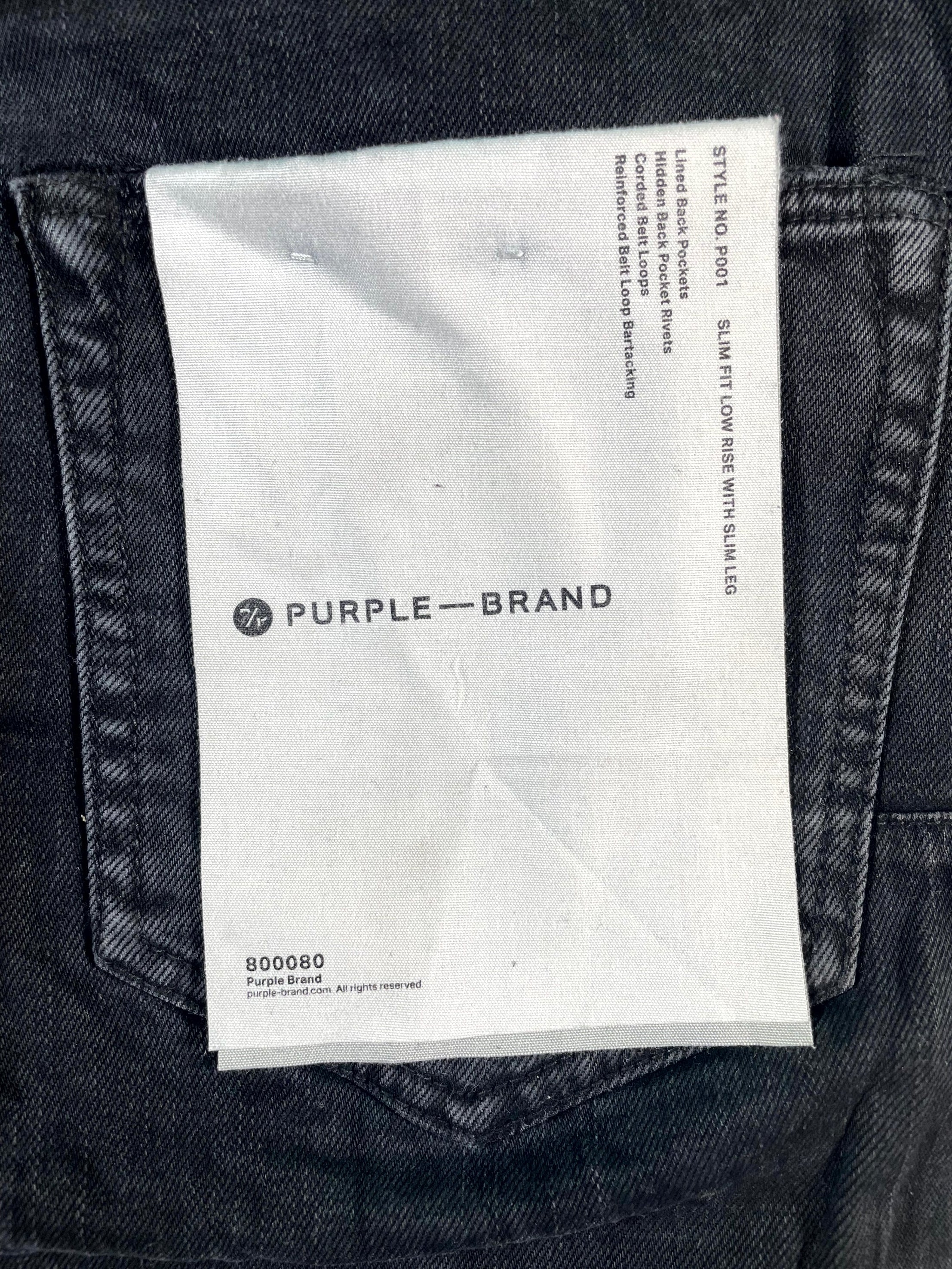 Purple Brand Plain Black Wash Jeans