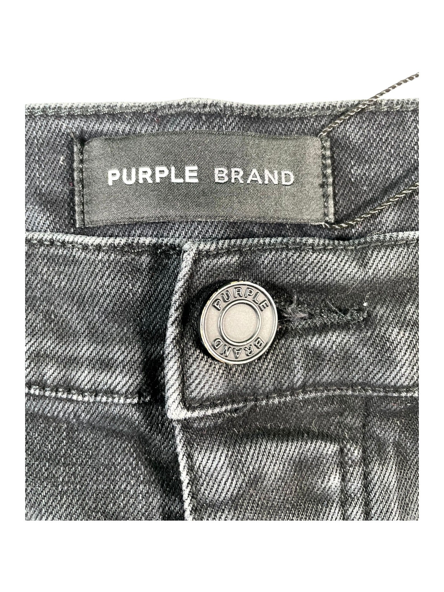 Purple Brand Plain Black Wash Jeans