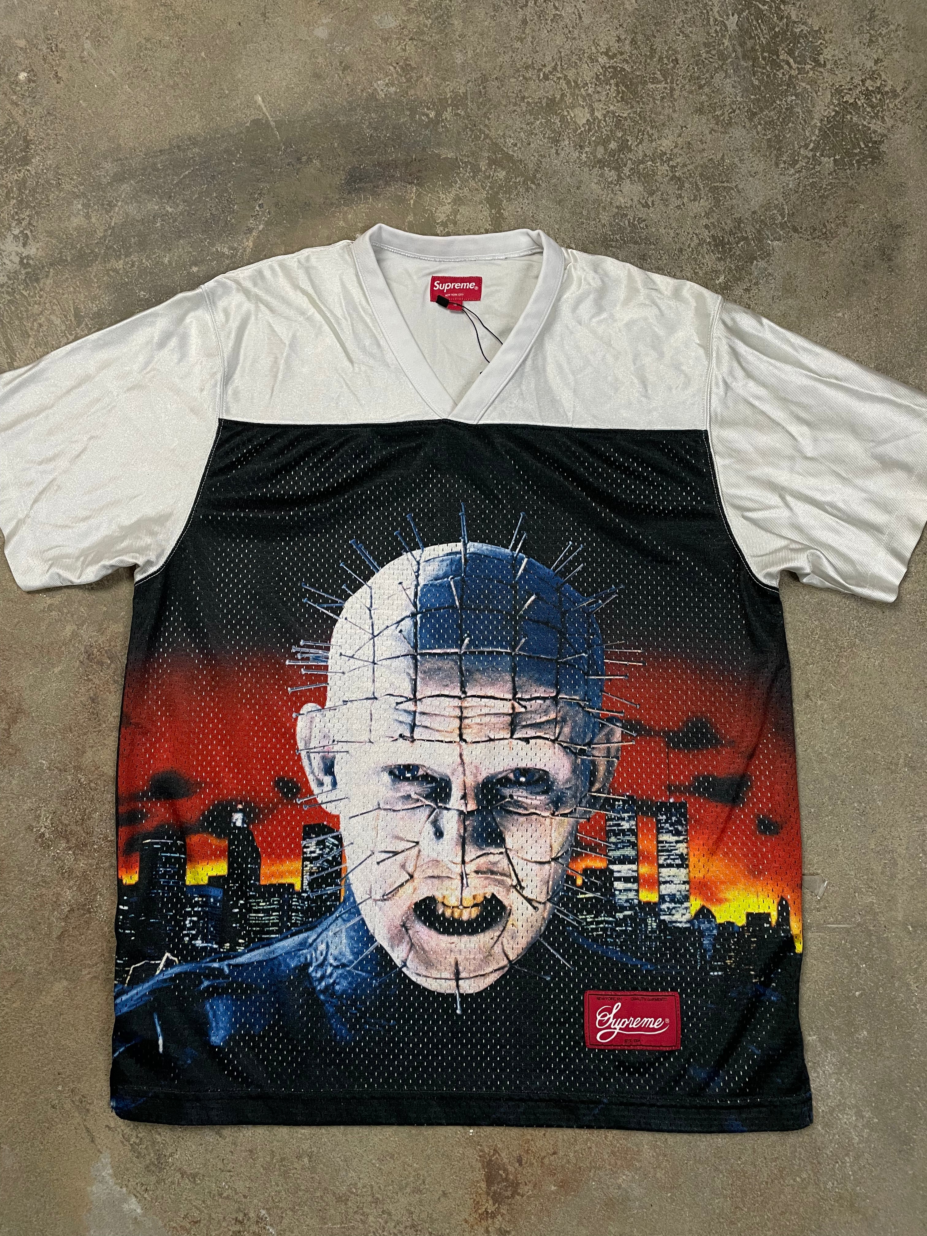 Supreme Hellraiser Jersey White Used Small