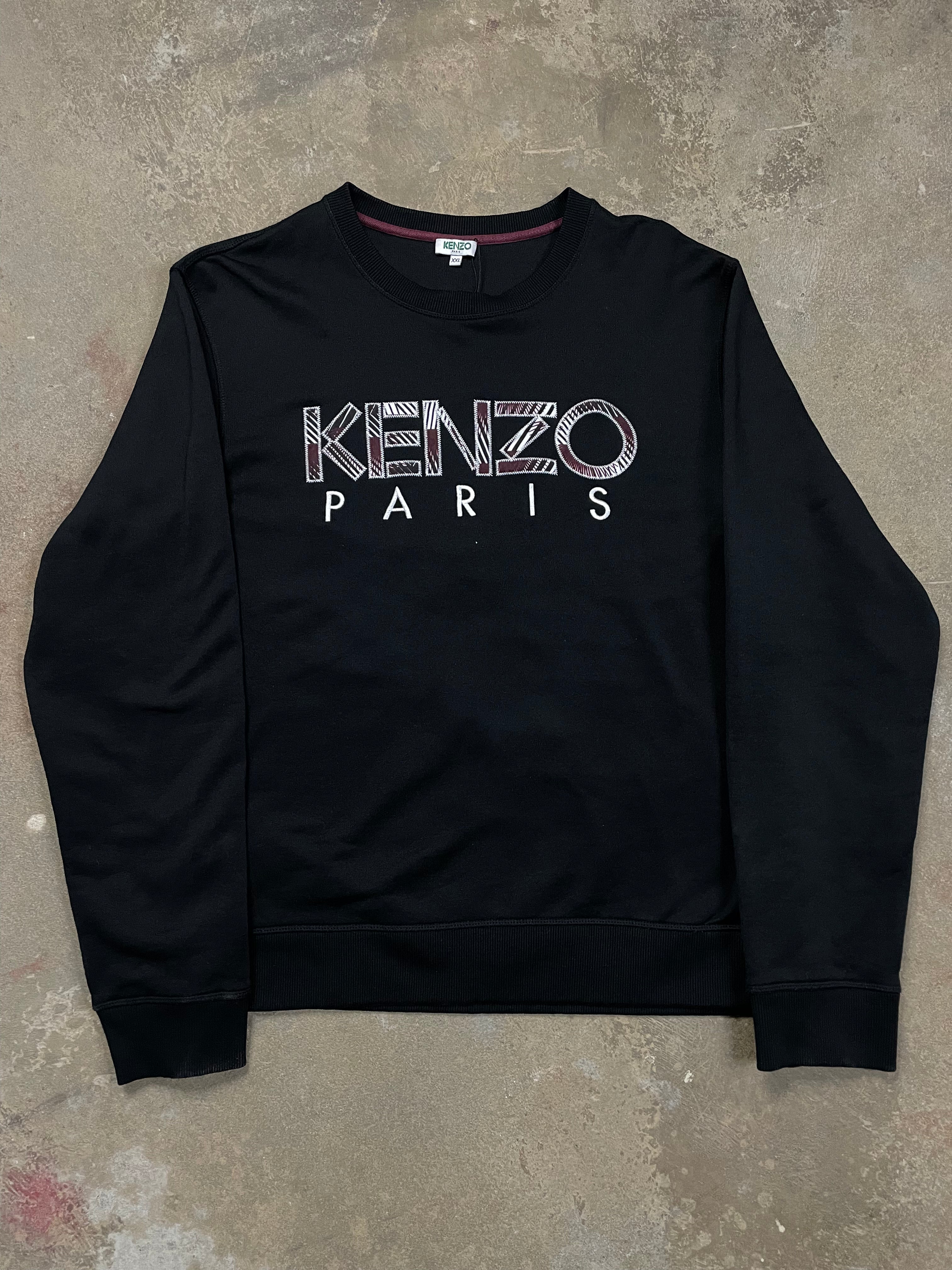 Kenzo Crewneck Black Maroon