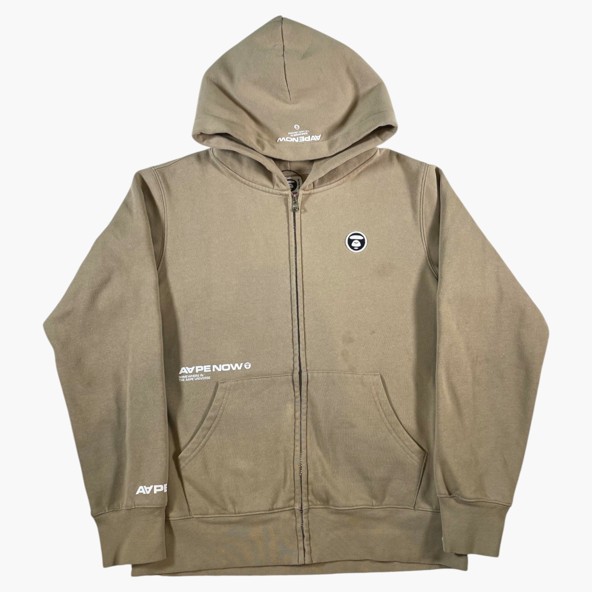 AAPE Logo Tan Zip Up