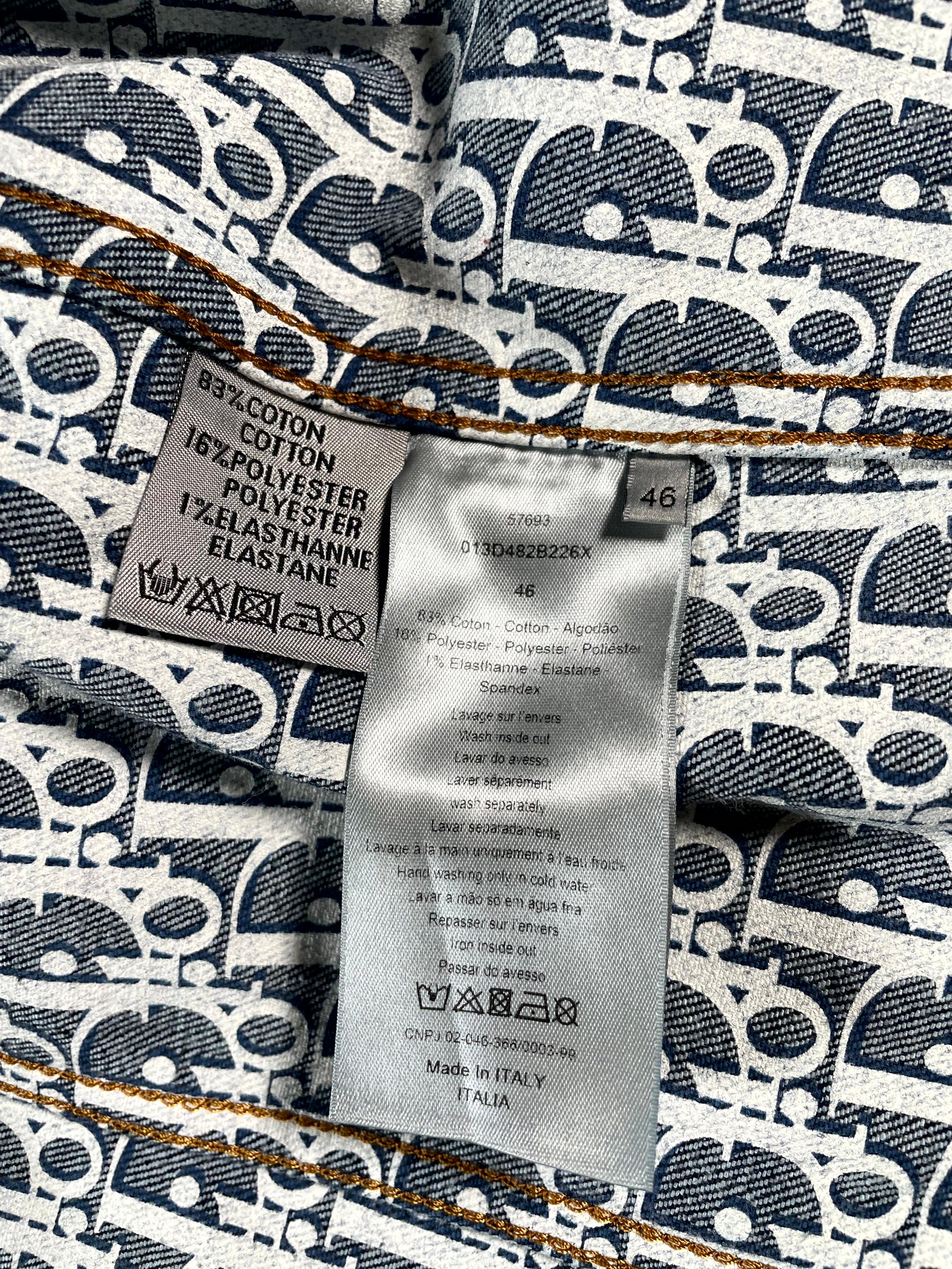 Dior Oblique (46) Denim Navy Jacket