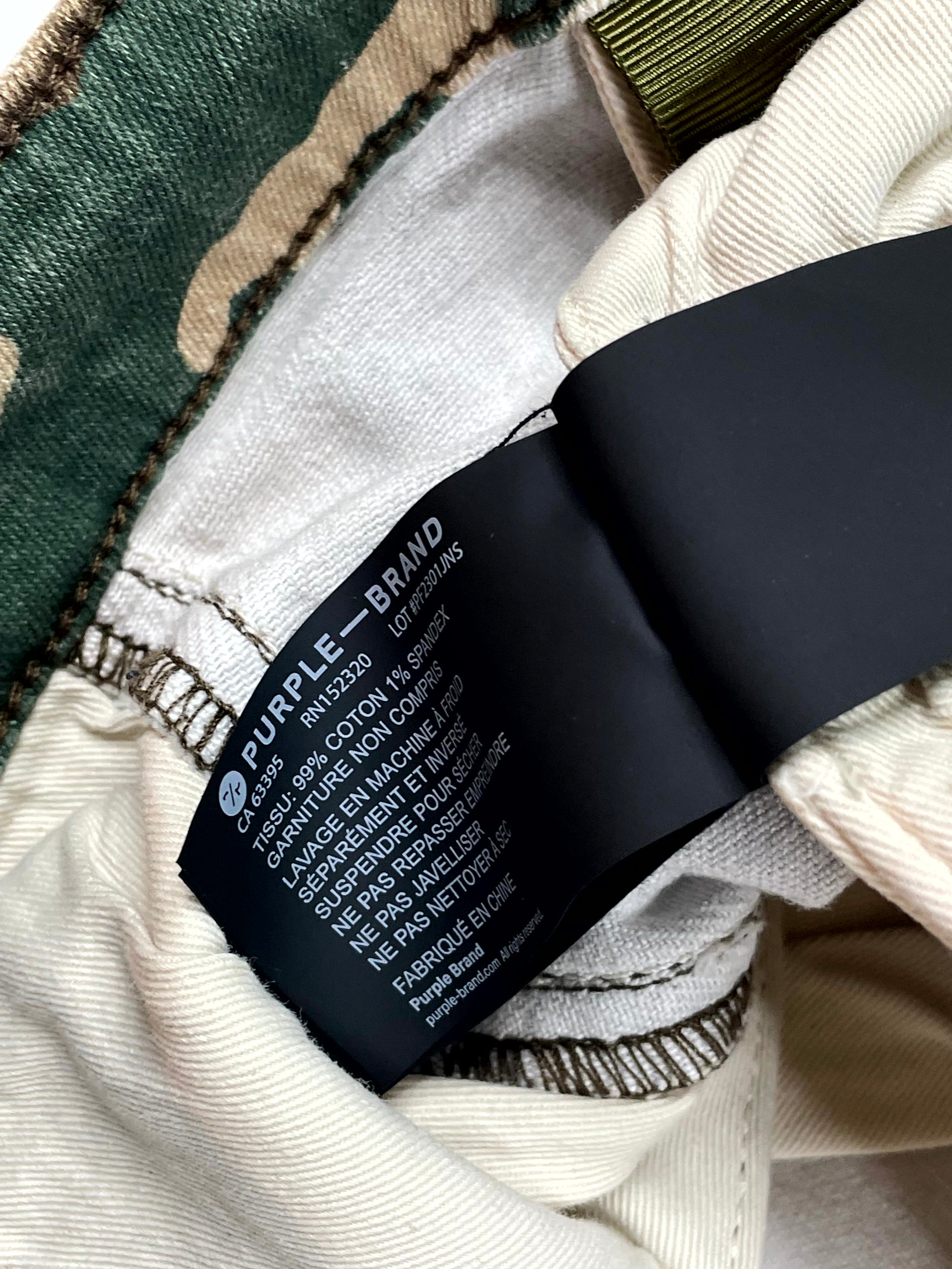 Purple Brand Camo Cargo Pants