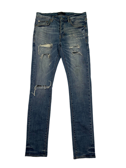 Purple Brand Blue Knee Rip Jeans