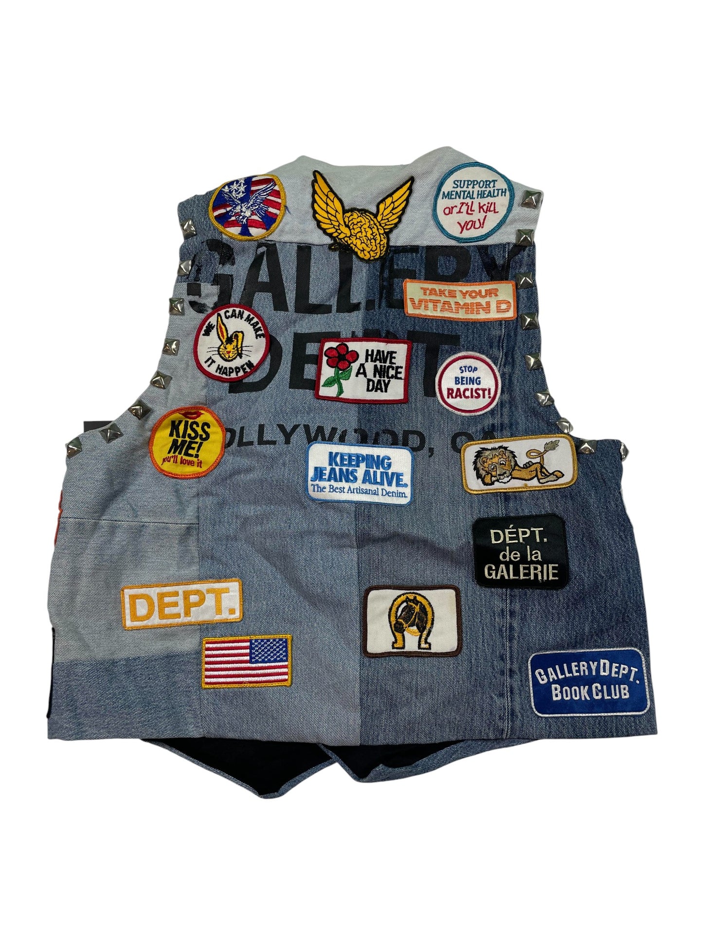 Gallery Dept Studded Patchwork Vest