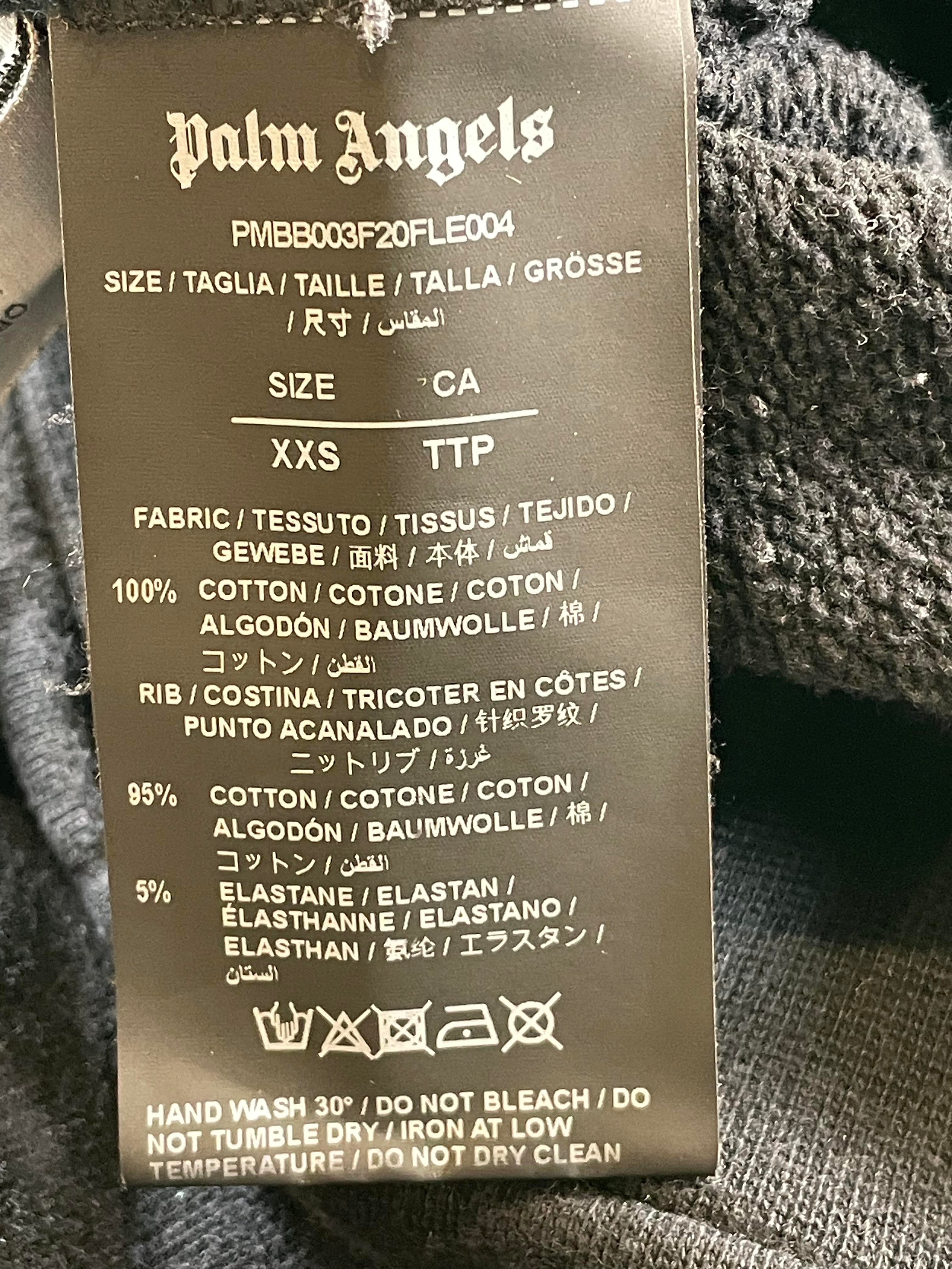 Palm Angels Spray Black & Yellow Hoodie