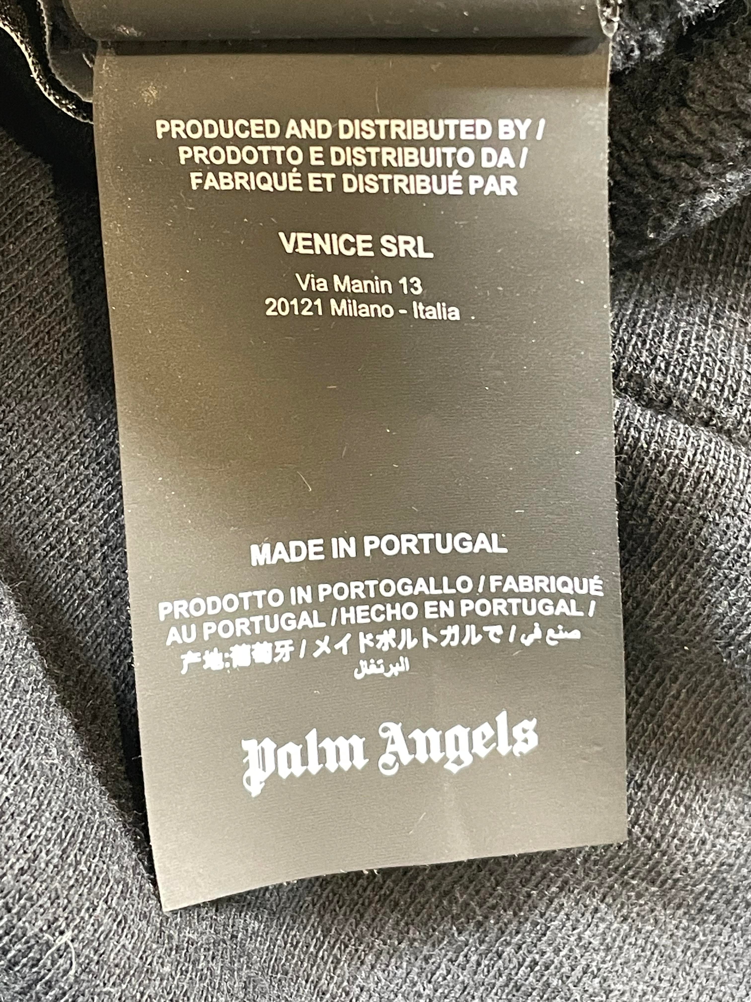 Palm Angels Spray Black & Yellow Hoodie