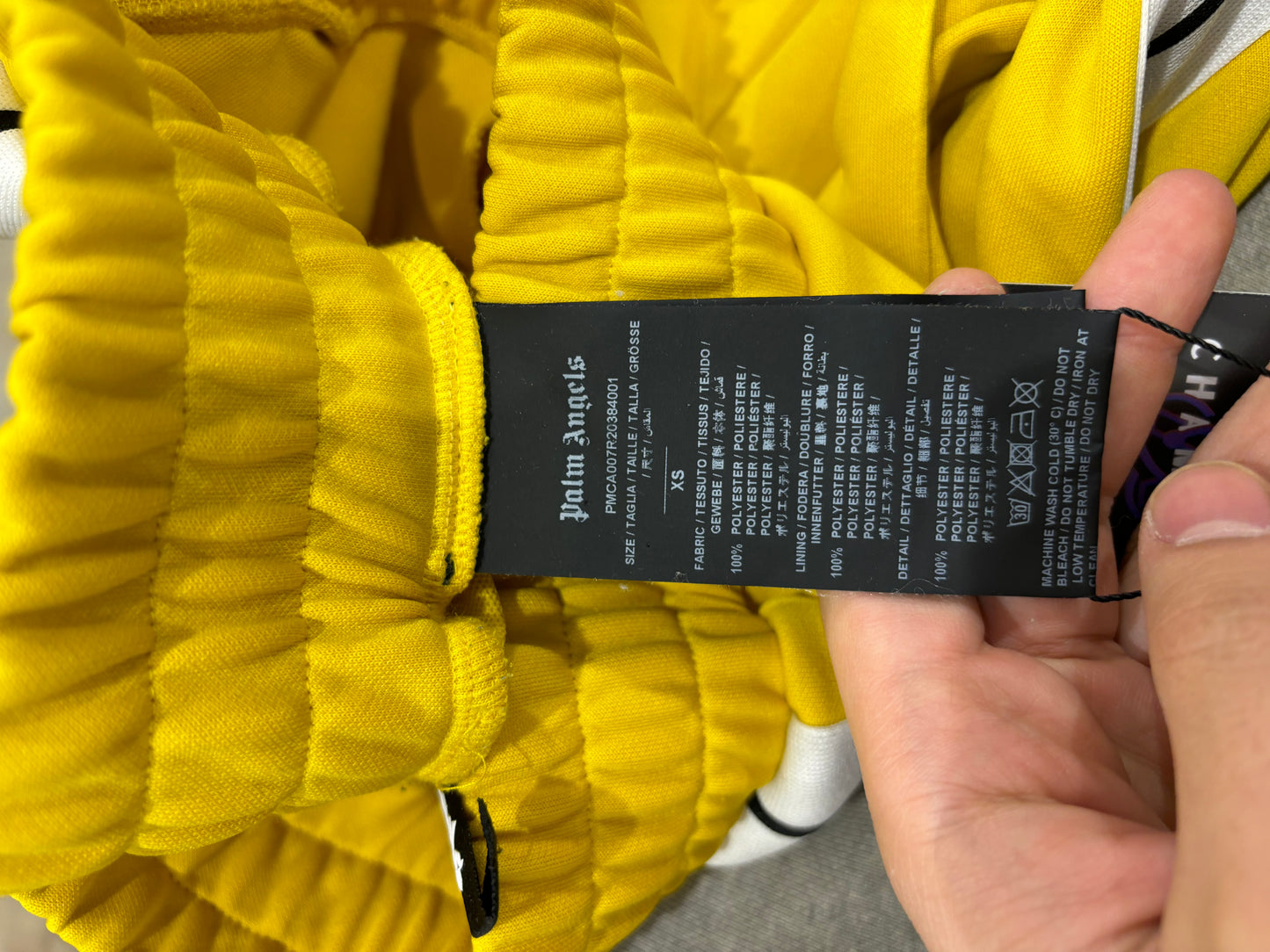 Palm Angels Track Pants Yellow Used XS