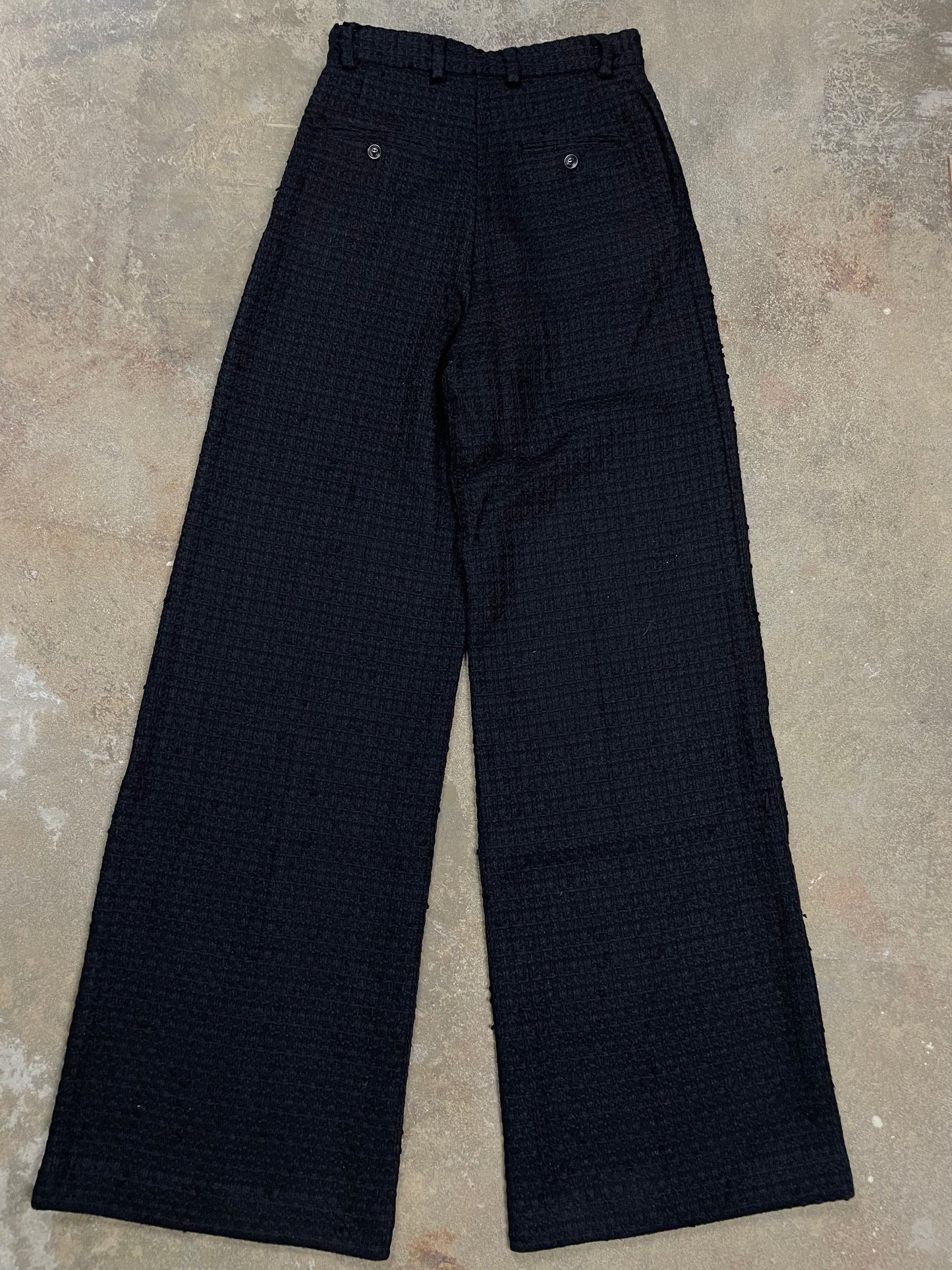 Amiri Flare Suit Pants Navy Knitted 40 (Small) Used