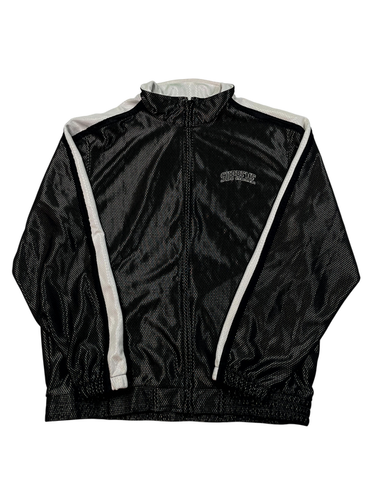 Supreme Black & White Zip Up Hoodie