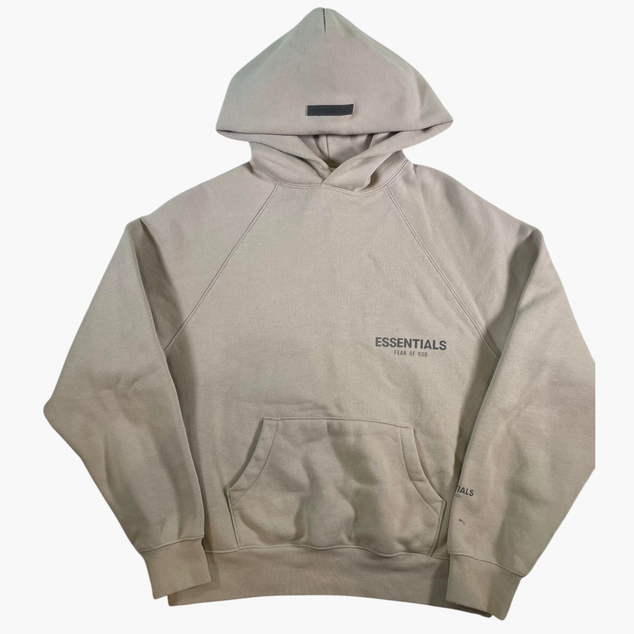Essentials Tan & Silver Hoodie