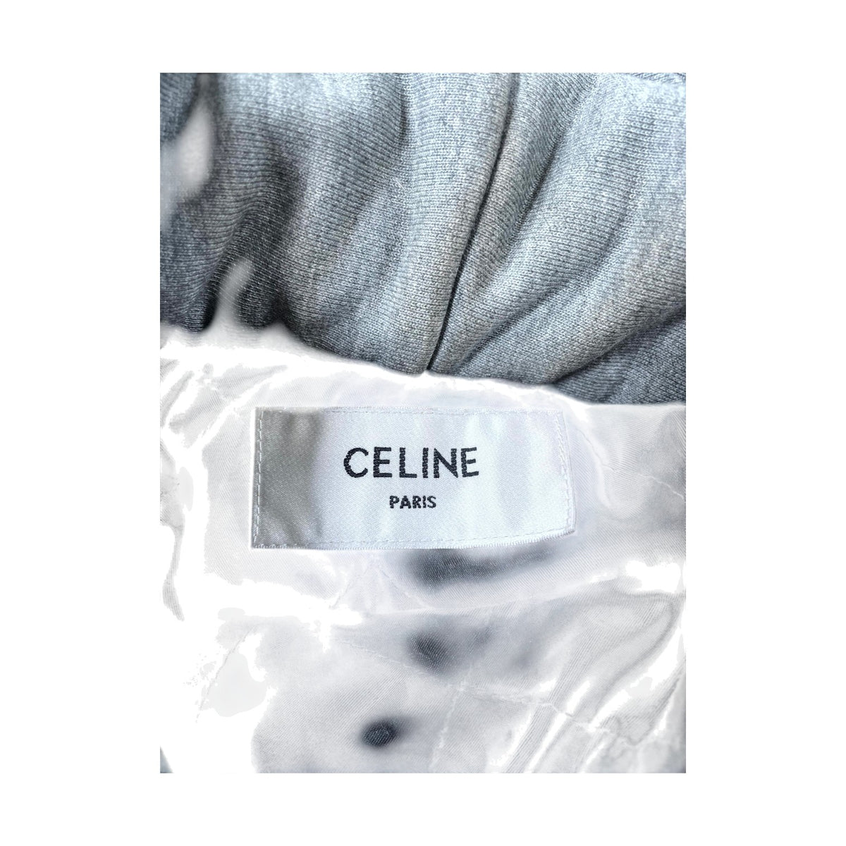 Celine Plaid Logo Hooded Shirt Brown Hoodie