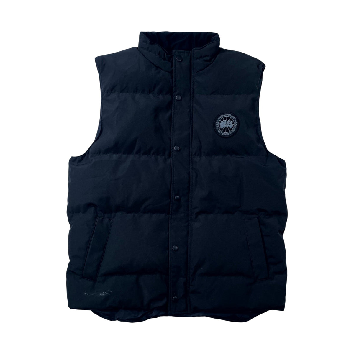 Canada Goose Label Black Puffer Vest