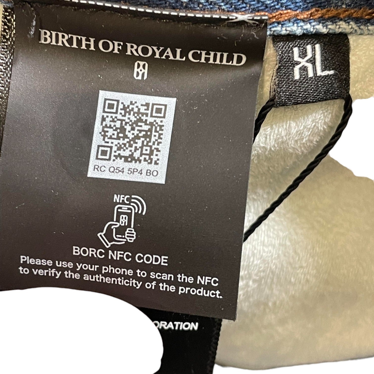 Birth Of A Royal Child 'Majestic Floral' Distressed Jeans