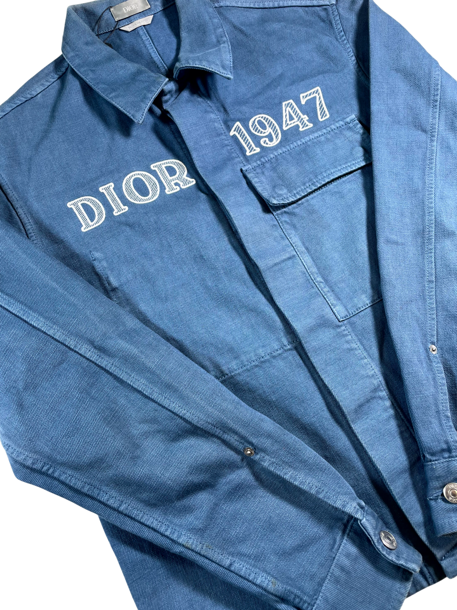 Dior 1947 Denim Indigo Blue Jacket