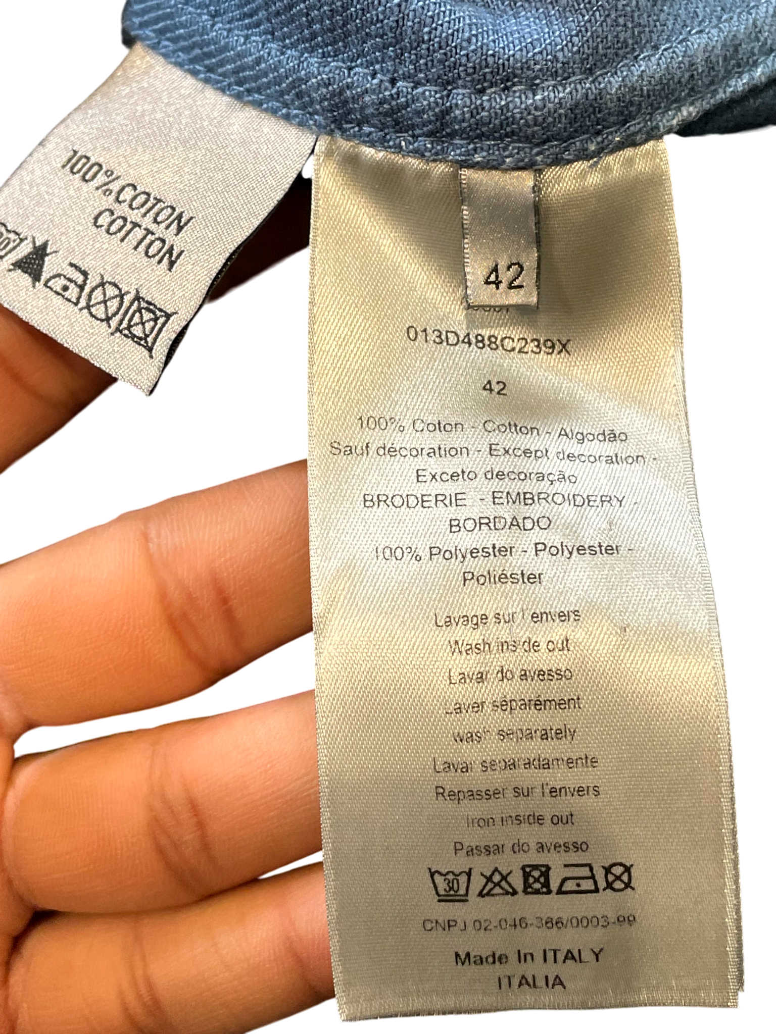 Dior 1947 Denim Indigo Blue Jacket