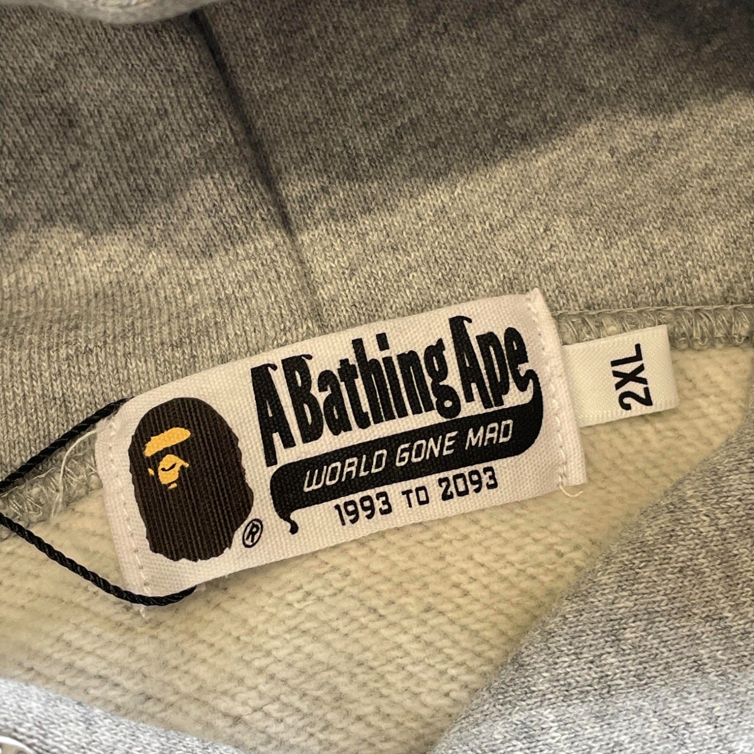 Bape 'Baby Milo' Grey Hoodie
