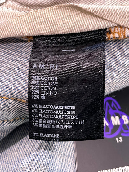 Amiri Black Star Light Wash Jeans